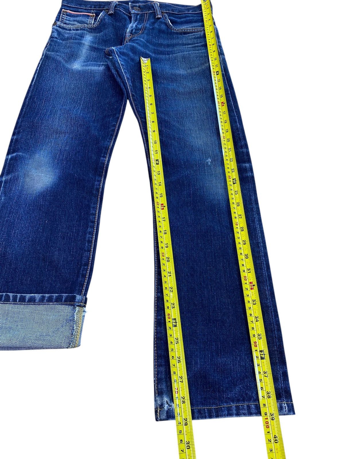 Edwin Edwin X Selvage Blue Wash Whiskered Style Loose Jeans Size US 31 - 7 Thumbnail