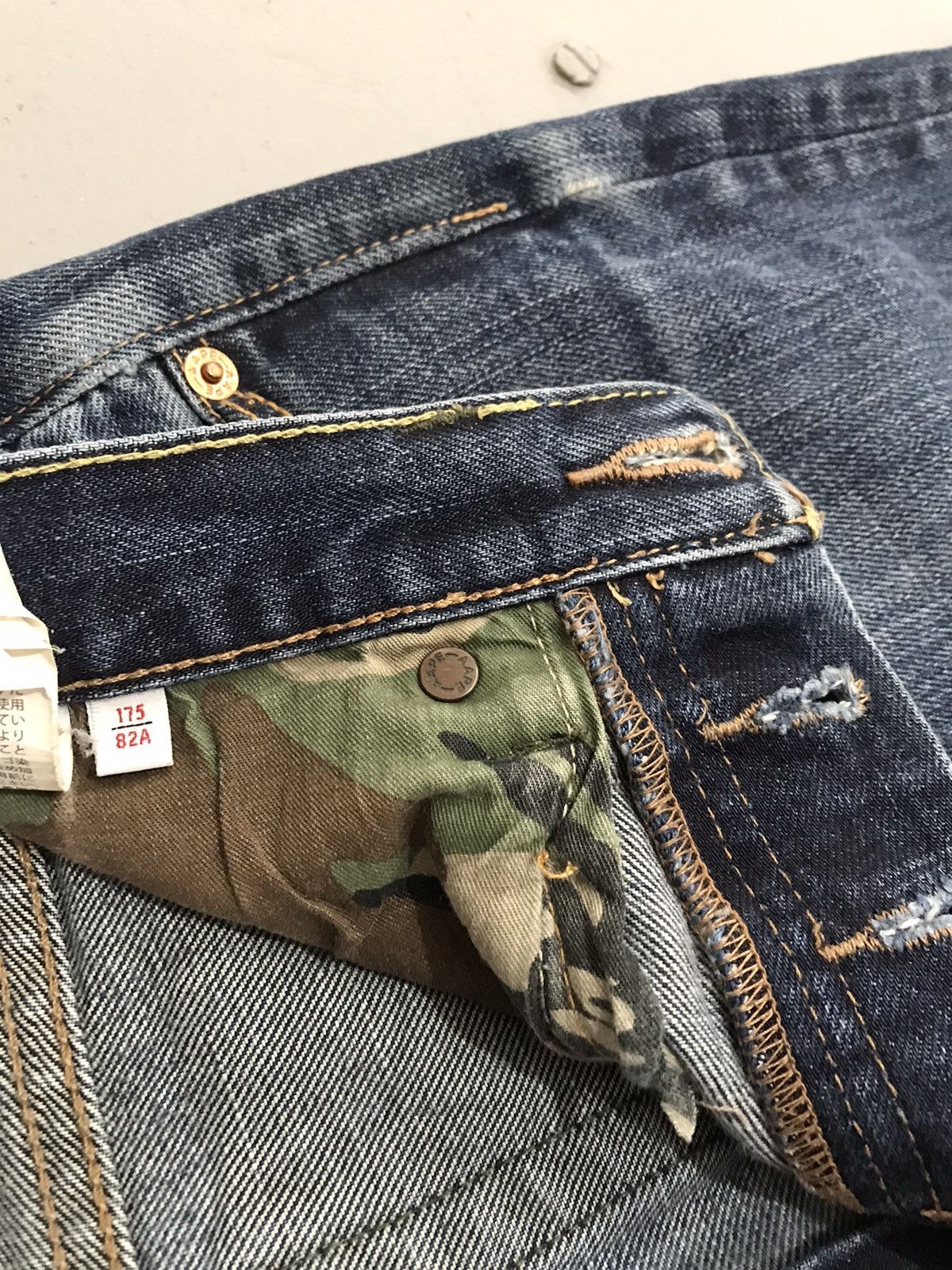 Aape × Vintage Vintage bathing aape army print denim Size US 33 - 11 Thumbnail