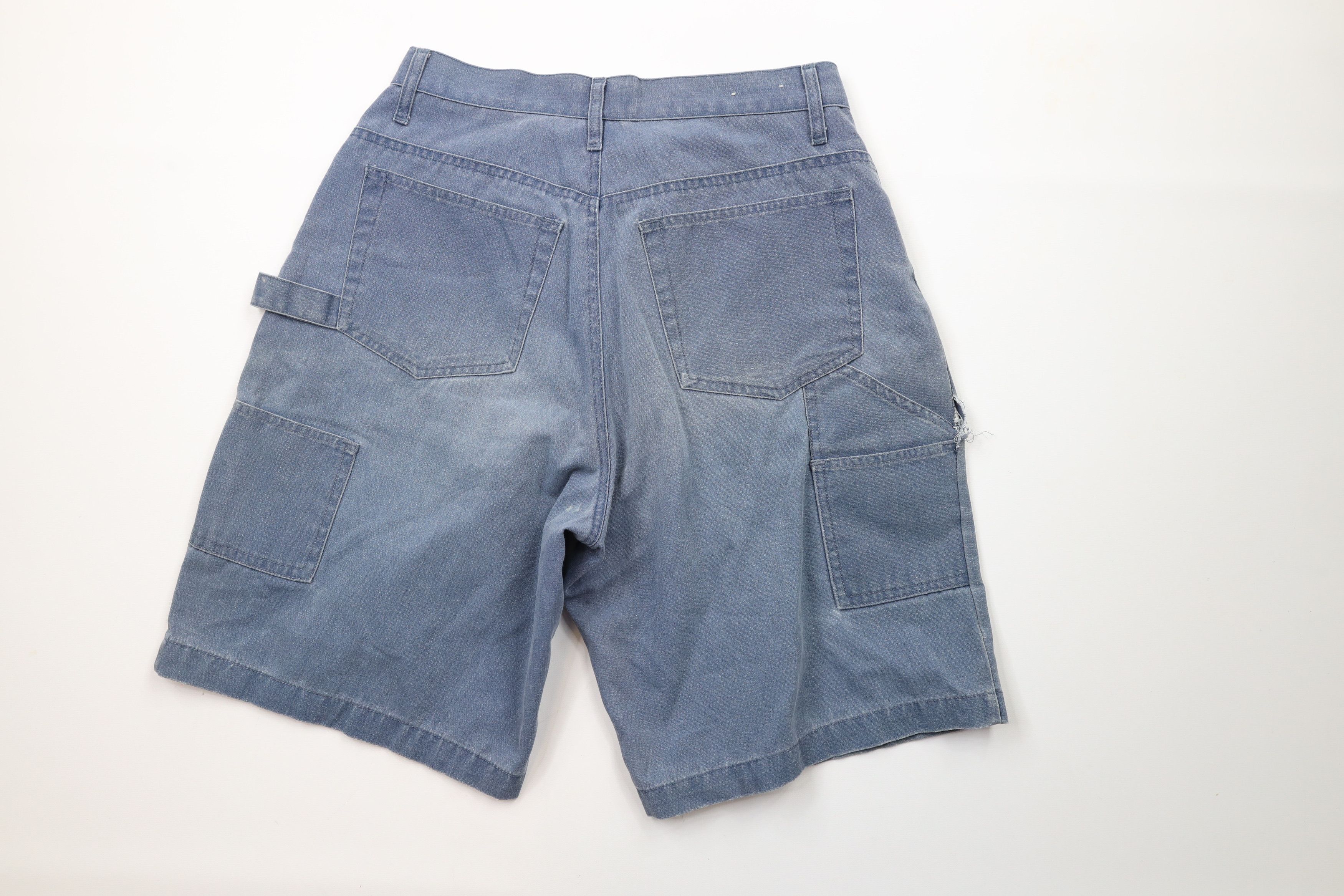 Vintage Vintage 90s Streetwear Baggy Stonewash Pigment Dye Shorts Size US 30 / EU 46 - 8 Thumbnail
