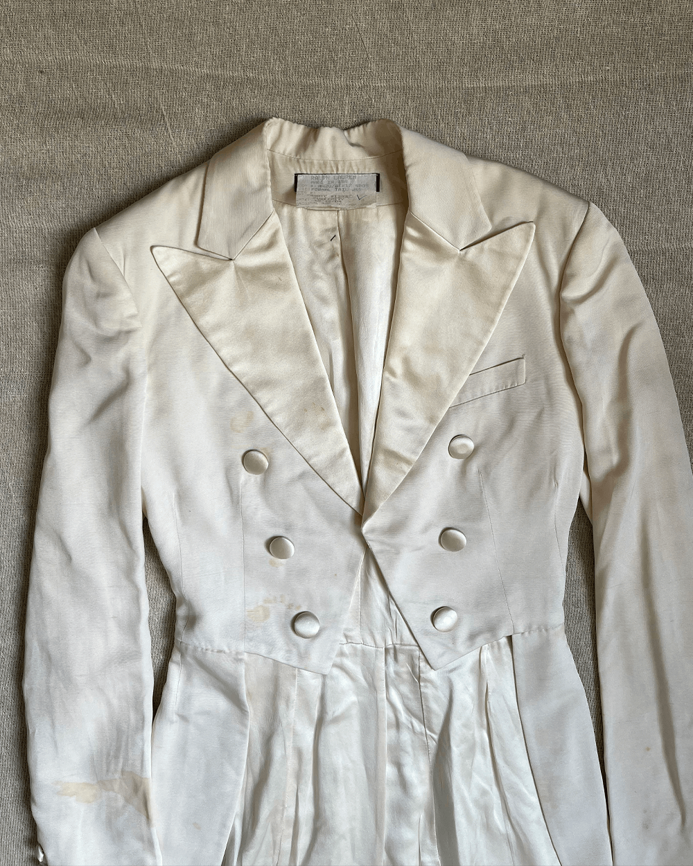 Ralph Lauren Purple Label Ralph Lauren Purple Label Tailcoat Jacket white Made in USA Size 34R - 8 Thumbnail