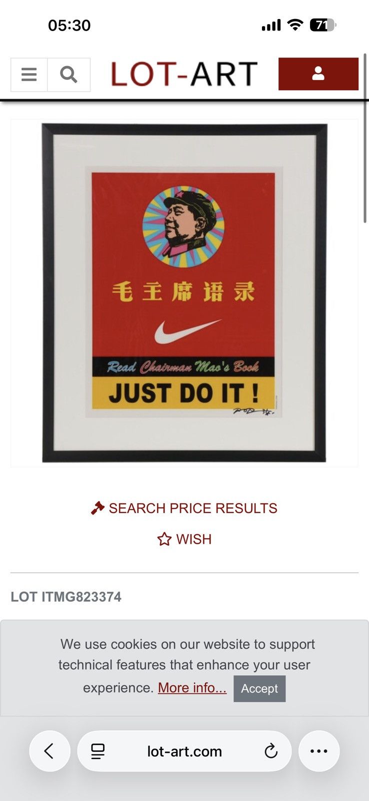 Vintage Vintage Mao Zedong Art Jian Hai Zhao Parody Nike Swoosh Tee Size US L / EU 52-54 / 3 - 3 Thumbnail