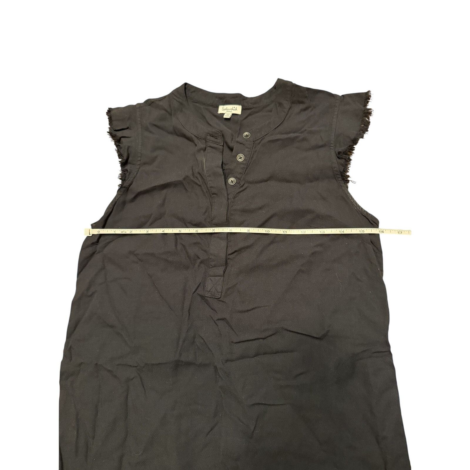 Splendid Splendid Crosshatch Black Dress Henley Style - Small Size S / US 4 / IT 40 - 6 Thumbnail