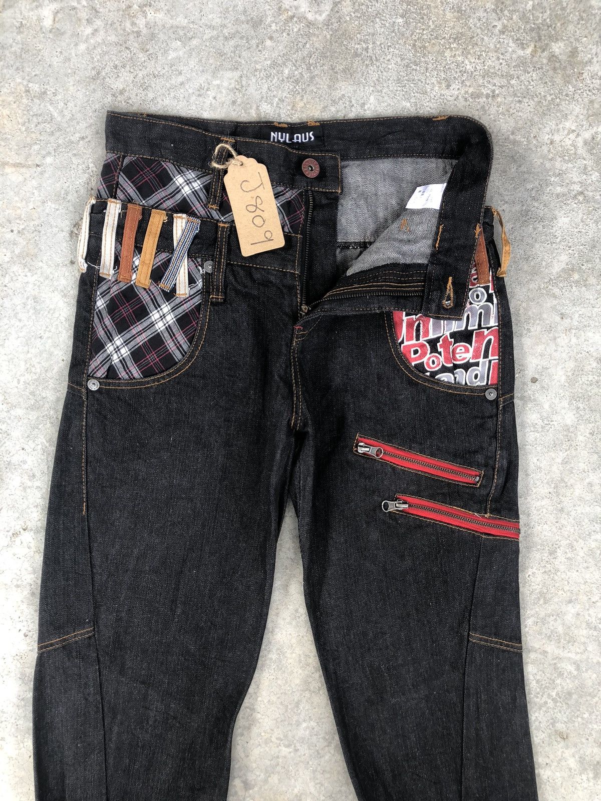 Hysteric Glamour Japanese Nylaus Double Waist Distressed Jeans Size US 30 / EU 46 - 4 Thumbnail