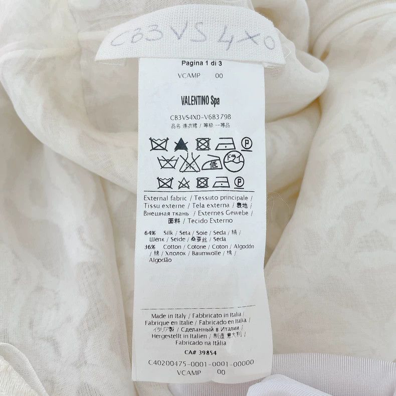 Valentino Valentino White dark vein jacquard dress Size S / US 4 / IT 40 - 8 Thumbnail