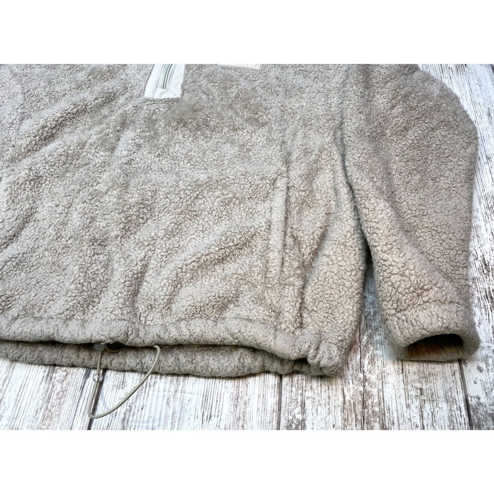 New Balance VINTAGE New Balance Jacket 1/4 Zip Pullover Womens XL Gray Fleece Sherpa Warm Outdoor Size XL / US 12-14 / IT 48-50 - 4 Thumbnail