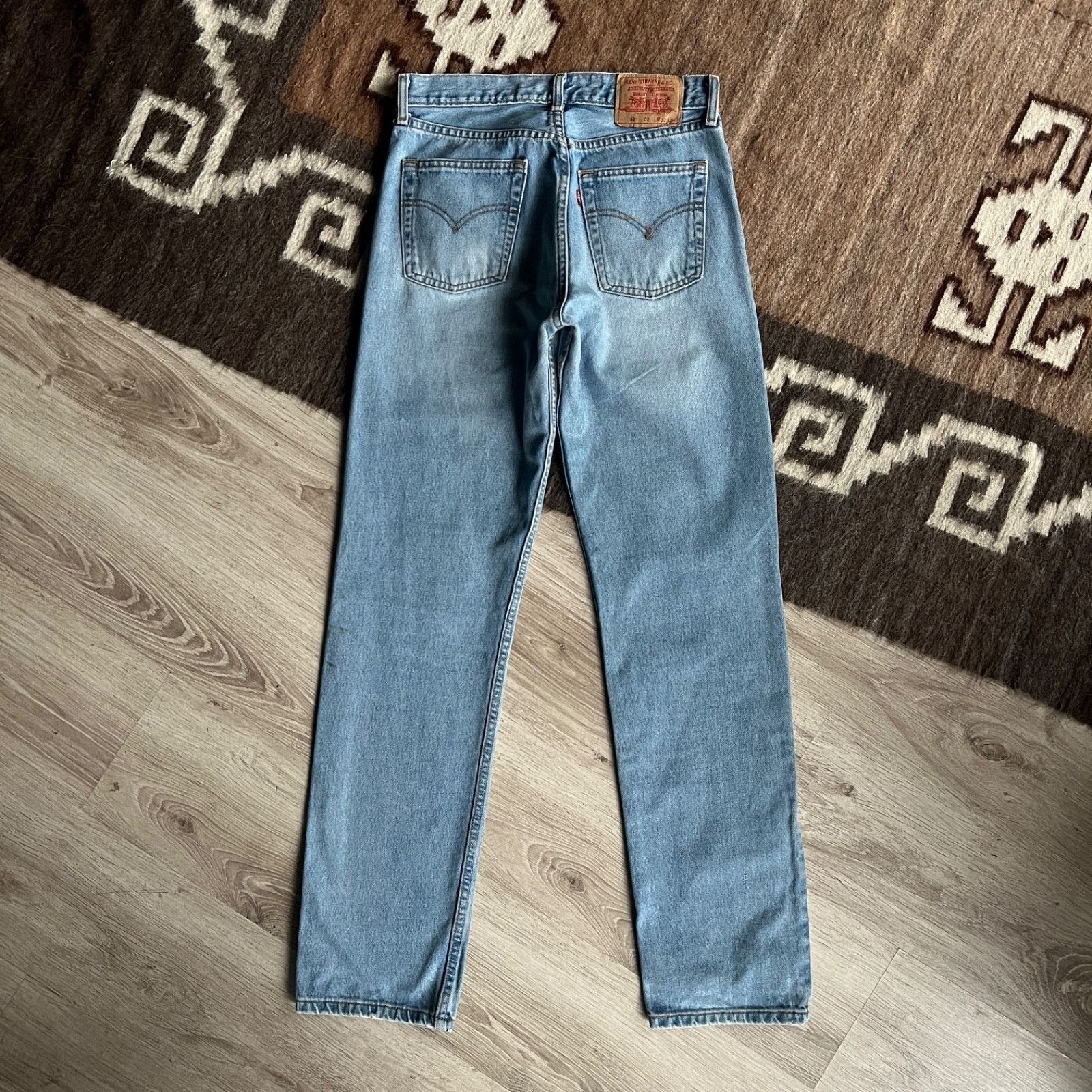 Levi's Levi’s 521 Vintage Straight Fit Denim Jeans 9811AC Size US 31 - 2 Thumbnail