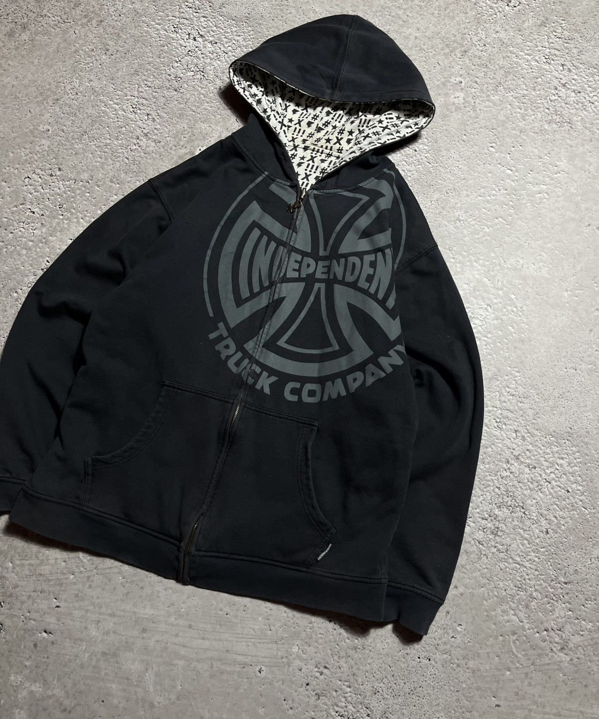 Independent Truck Co. × Japanese Brand Y2K reversible zip-up hoodie Independent logo graphic print Size US XL / EU 56 / 4 - 3 Thumbnail