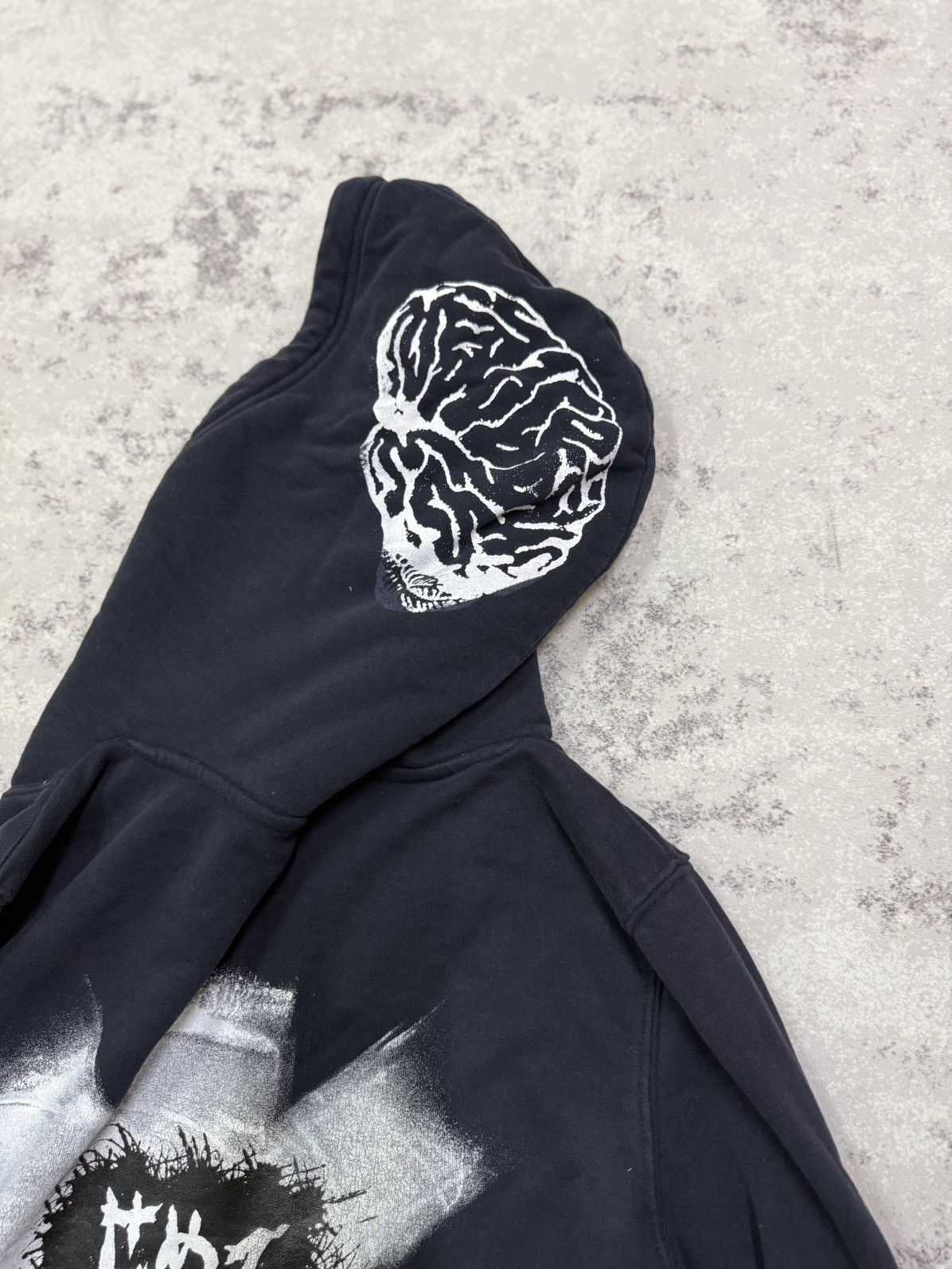 Divided Divided sherpa lined button up cowl neck graphic print hodie Size US M / EU 48-50 / 2 - 16 Thumbnail