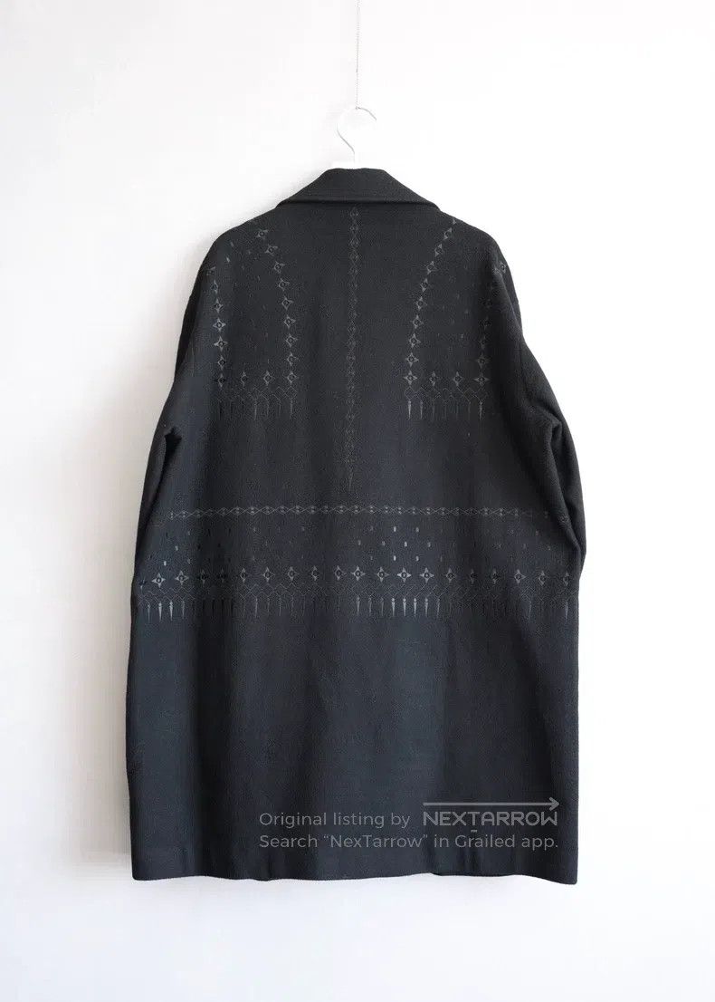 Yohji Yamamoto Yohji Yamamoto Full-Back Embroidered Long Coat Size US S / EU 44-46 / 1 - 1 Thumbnail