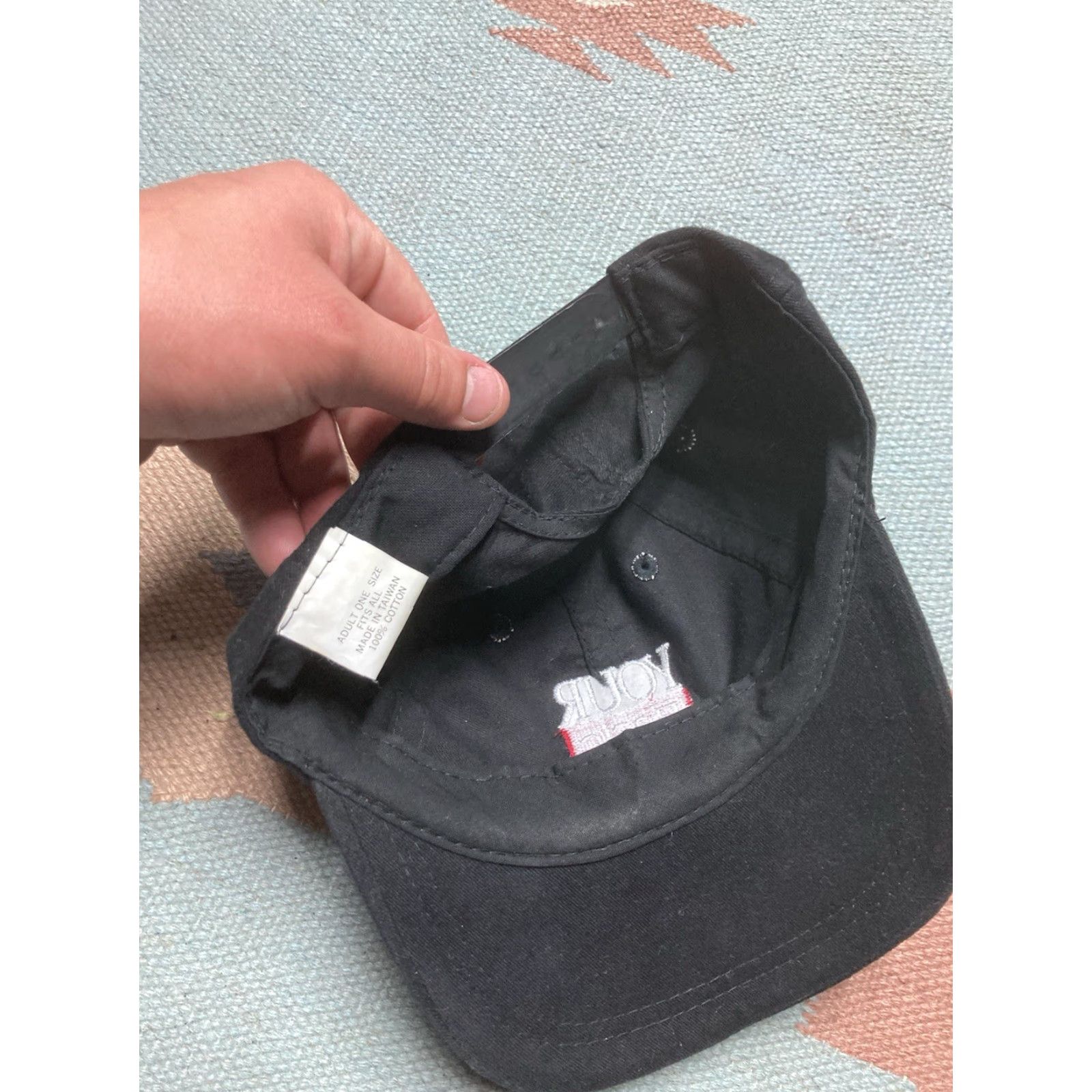 Vintage VINTAGE Unbranded SnapBack Baseball Cap Hat Adjus table 90s Y2K Black Mens Funny Novelty Topic Size ONE SIZE - 6 Thumbnail