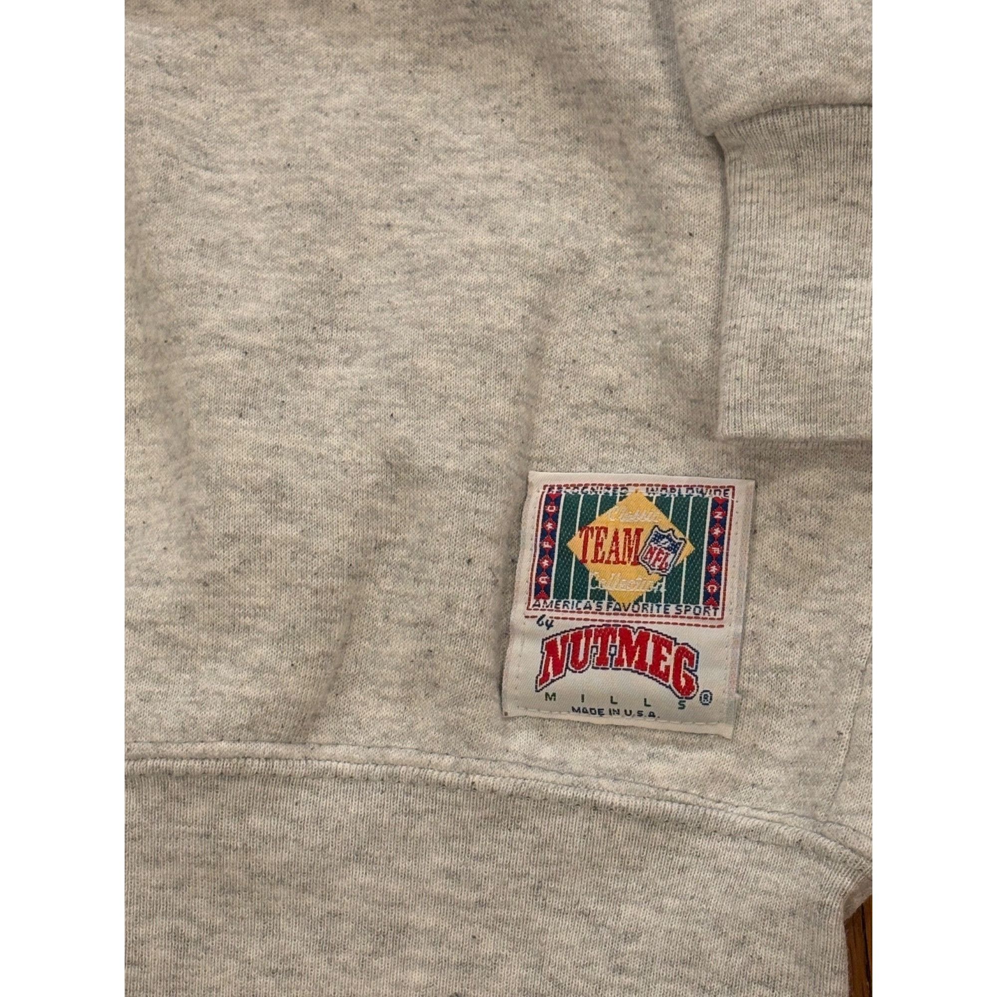 Nutmeg Vintage 90s Nutmeg Mills Los Angeles Raiders NFL Crewneck Sw Size US L / EU 52-54 / 3 - 6 Thumbnail