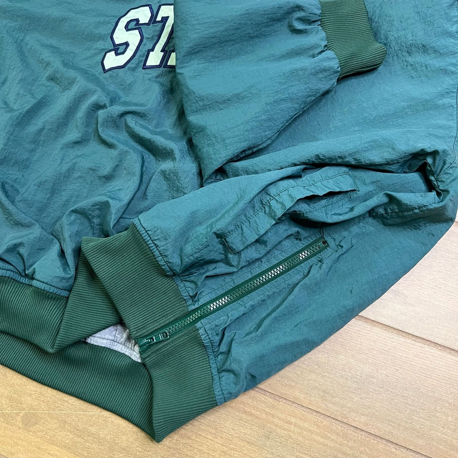 Starter Vintage Starter Pullover Jacket Mens L Green Windbreaker 90s Size US L / EU 52-54 / 3 - 6 Thumbnail