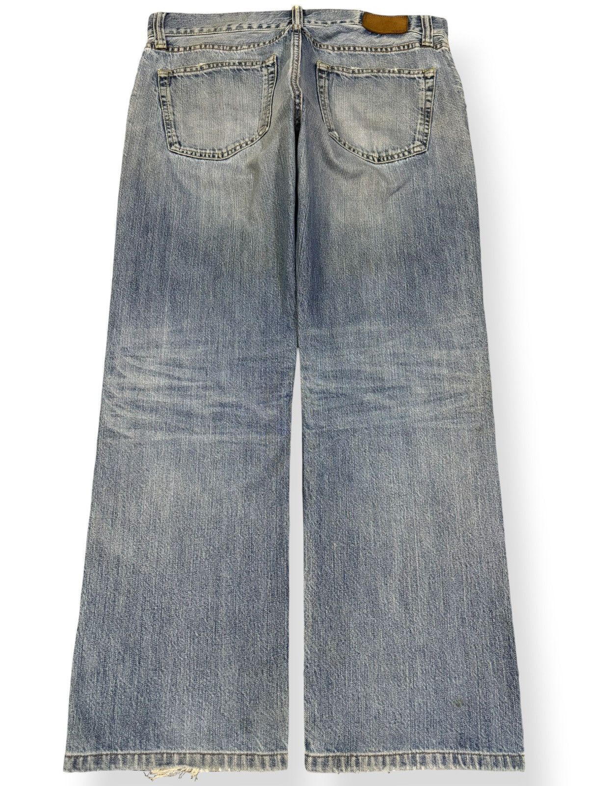 Undercover × Uniqlo Vintage Uniqlo S002 Rusty Blue Wash Loose Fit Grunge Jeans Size US 33 - 2 Thumbnail