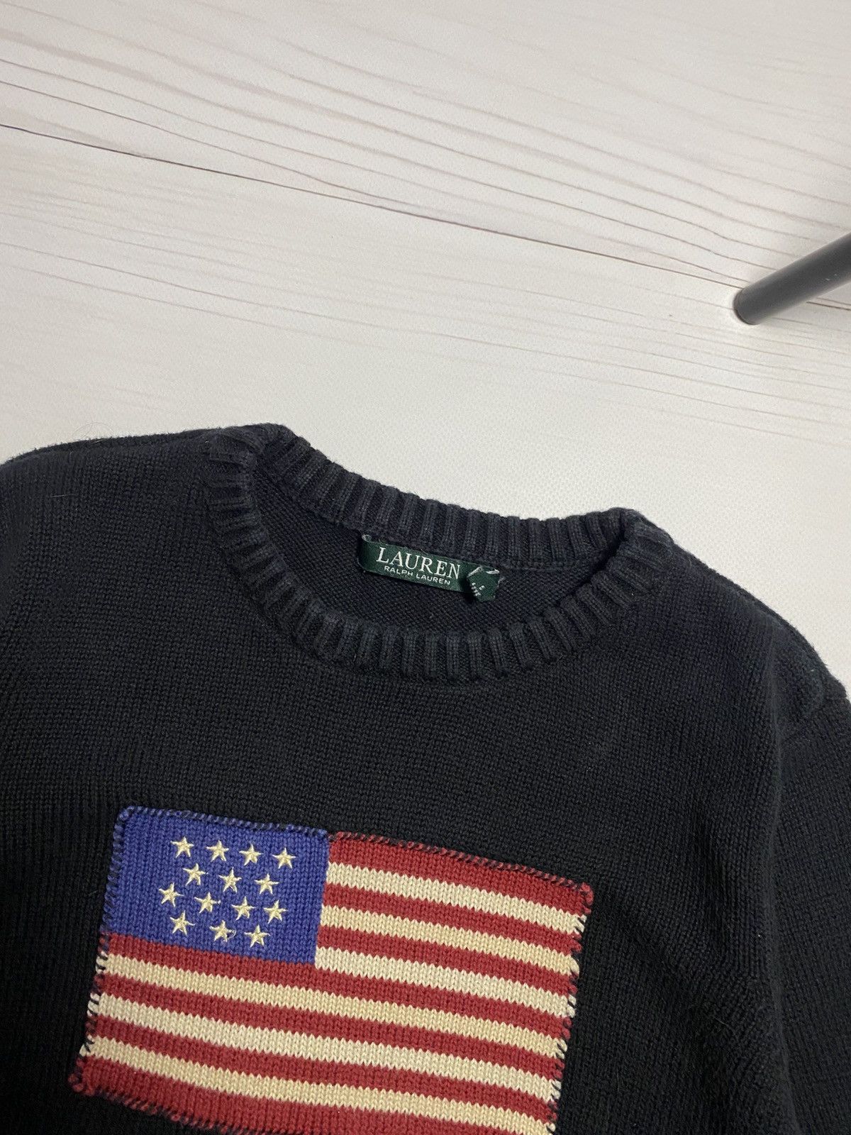 Lauren Ralph Lauren Vintage Lauren Ralph Lauren American Flag RLL knit sweater Size US M / EU 48-50 / 2 - 7 Thumbnail