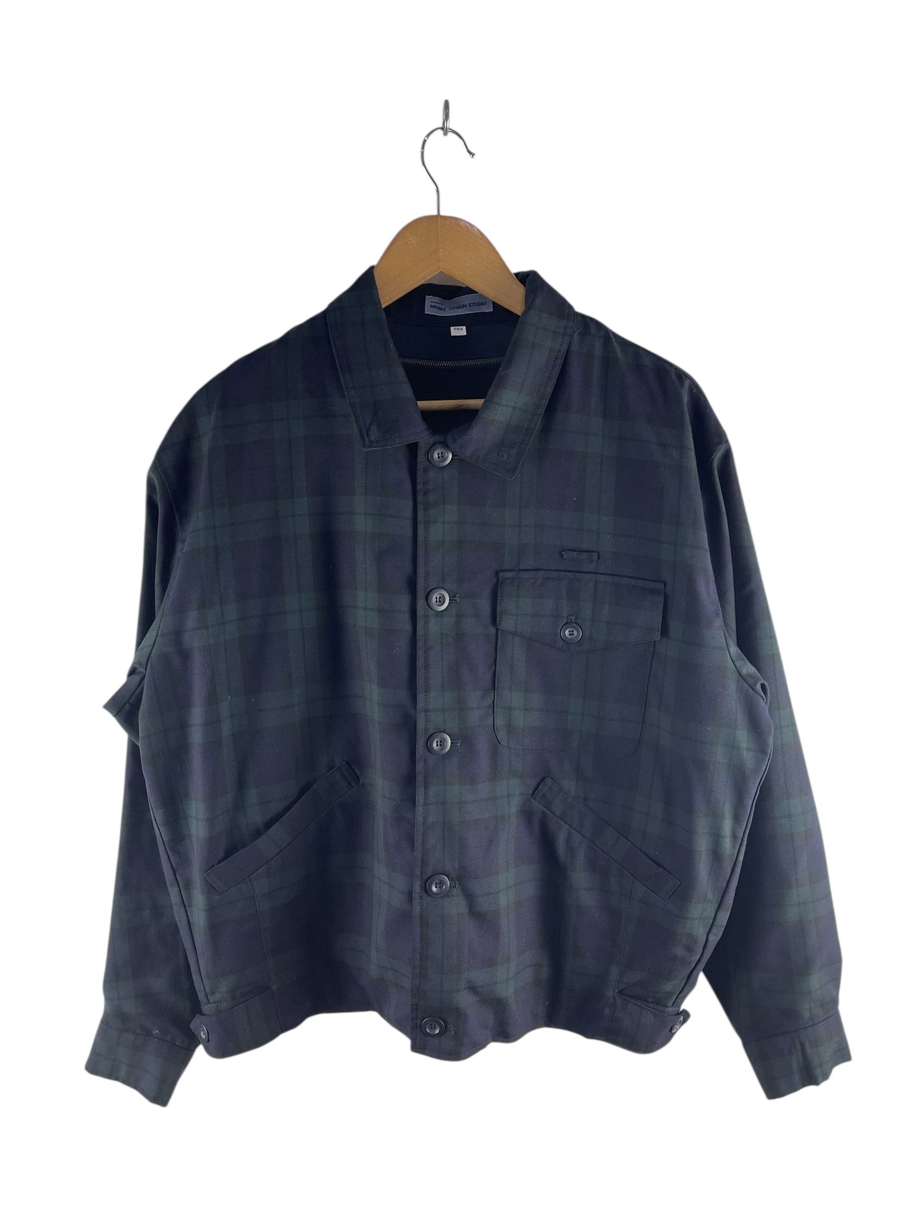 Issey Miyake Vintage Miyake Design Studio Plaid Blouson Jacket Size L / US 10 / IT 46 - 1 Thumbnail