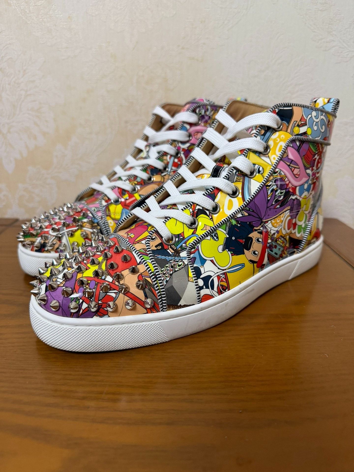 Christian Louboutin Christian Louboutin Casual Graphic Multi Hitop Sneakers Men Size US 10 / EU 43 - 1 Thumbnail