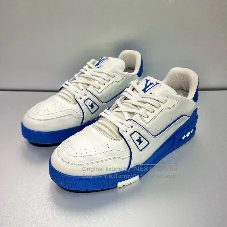 Louis Vuitton Louis Vuitton Trainer blue and white board shoes Size US 8.5 / EU 41-42 - 1 Thumbnail