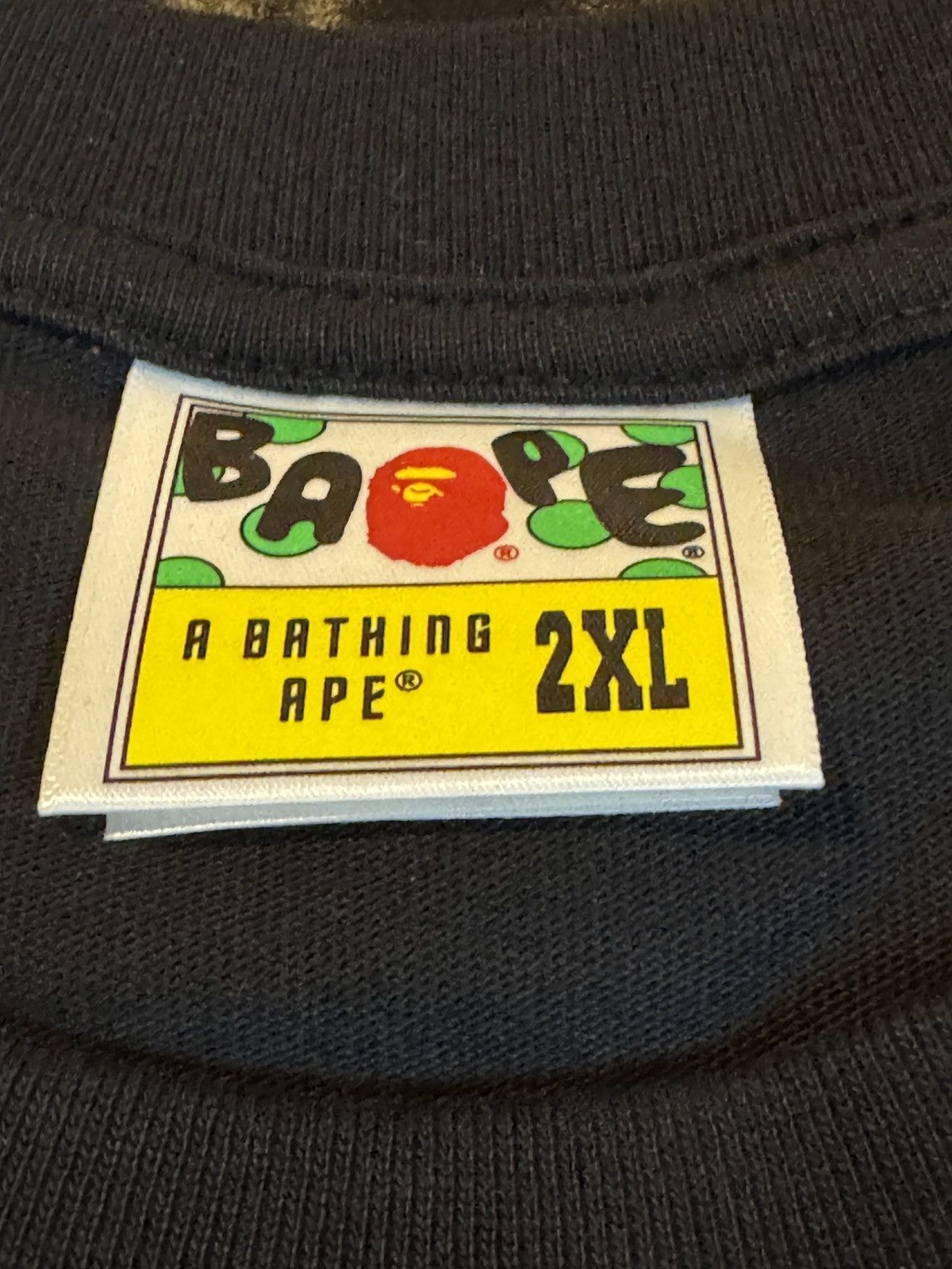 Bape Bape Gothic Logo Relaxed Fit Tee 2XL Size US XXL / EU 58 / 5 - 5 Thumbnail