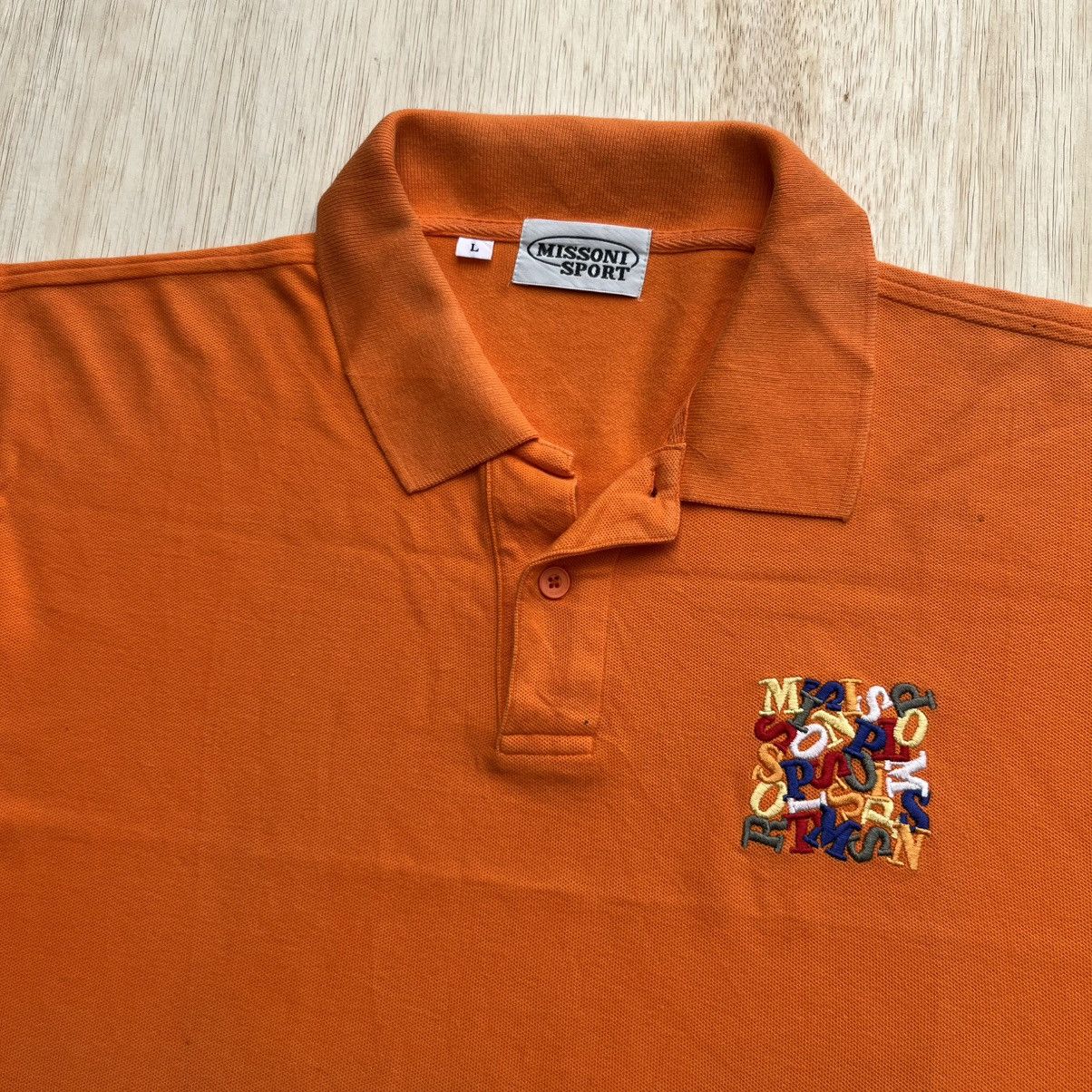 Missoni MISSONI SPORT POLO SHIRT SHORT SLEEVE VINTAGE Y2K Size US L / EU 52-54 / 3 - 2 Thumbnail