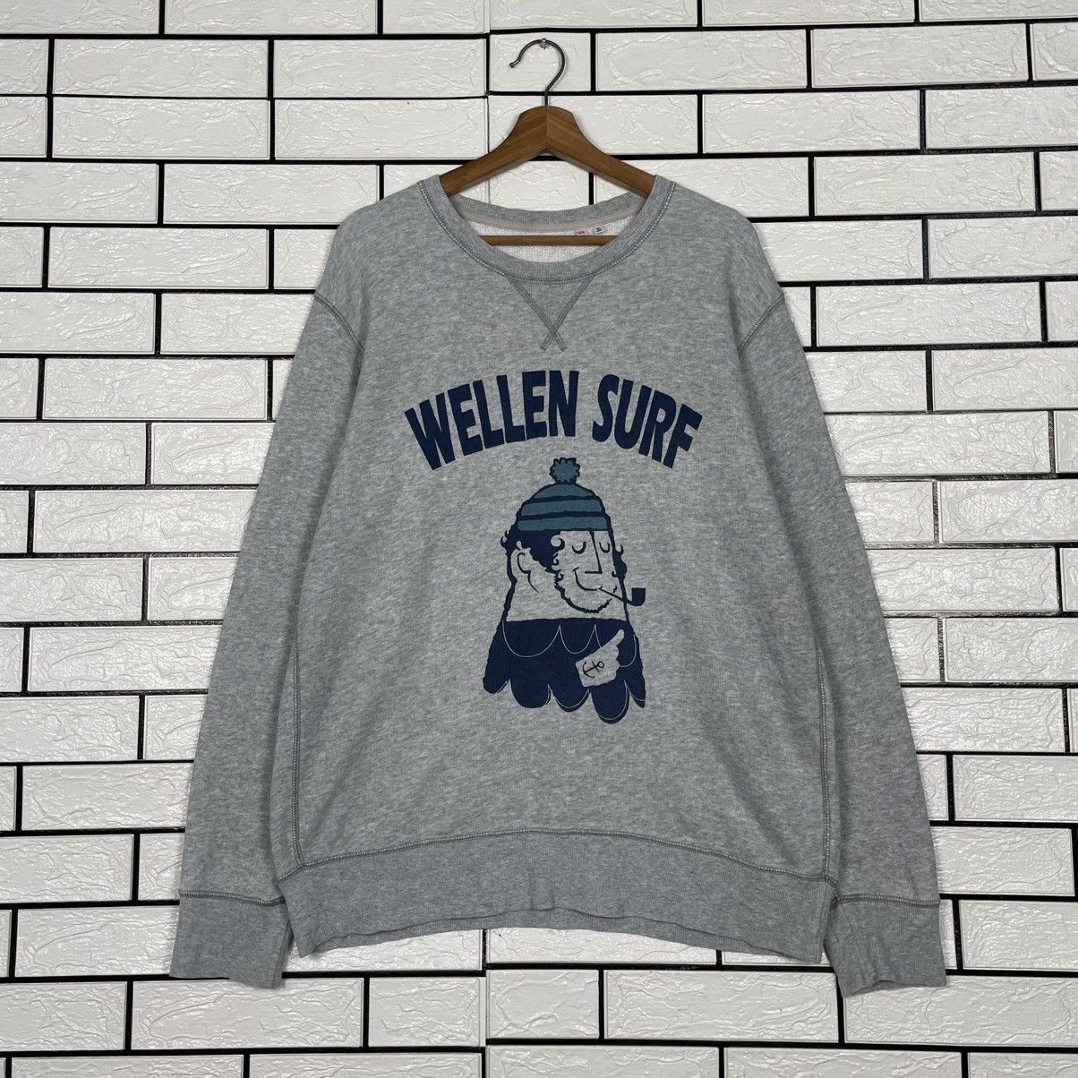 Japanese Brand Wellen Surf Crewneck Sweatshirt Size US L / EU 52-54 / 3 - 1 Thumbnail
