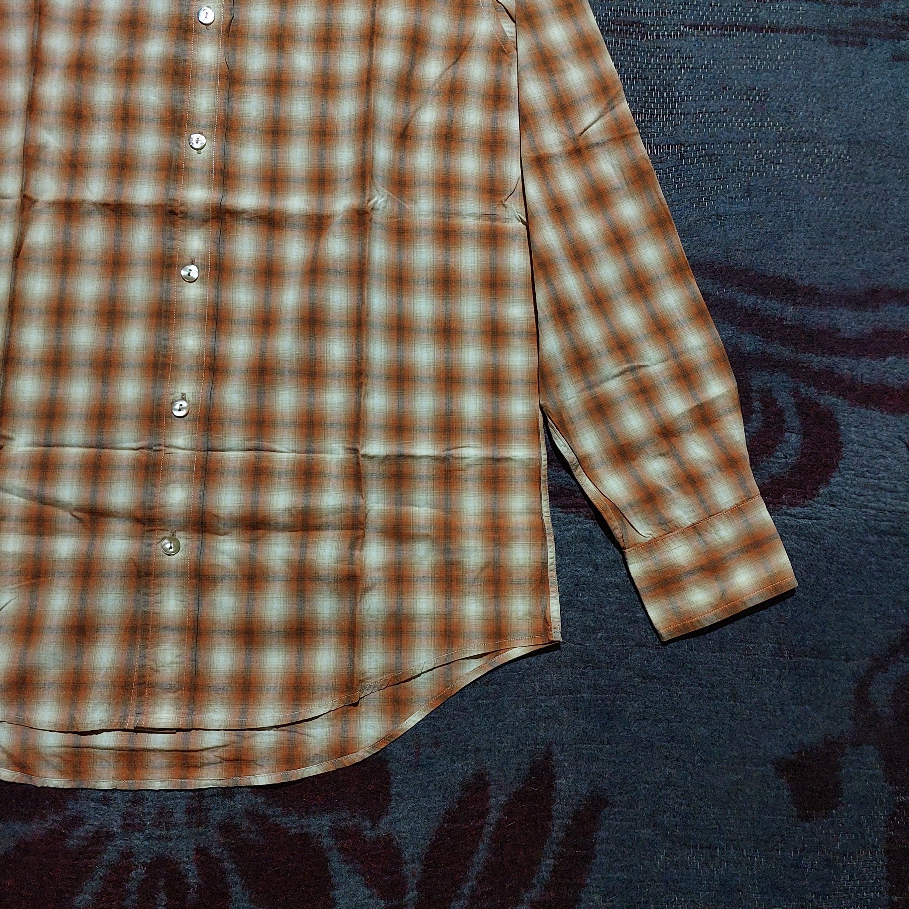 Katharine Hamnett London Katharine Hamnett orange checkered L/s shirt Size US M / EU 48-50 / 2 - 4 Thumbnail