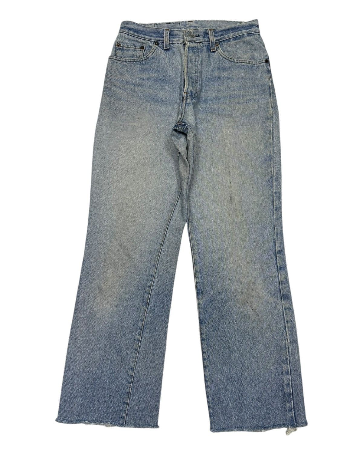 Levi's VINTAGE LEVIS 501 DISTRESSED DENIM RELEASE HEM JEANS Size 27" / US 4 / IT 40 - 7 Thumbnail
