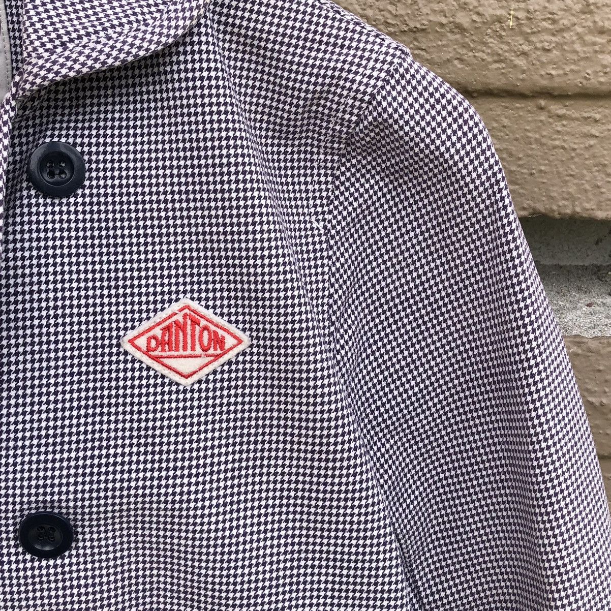 Danton Danton Vetements De Travail Houndstooth Design Jacket Size US S / EU 44-46 / 1 - 9 Thumbnail