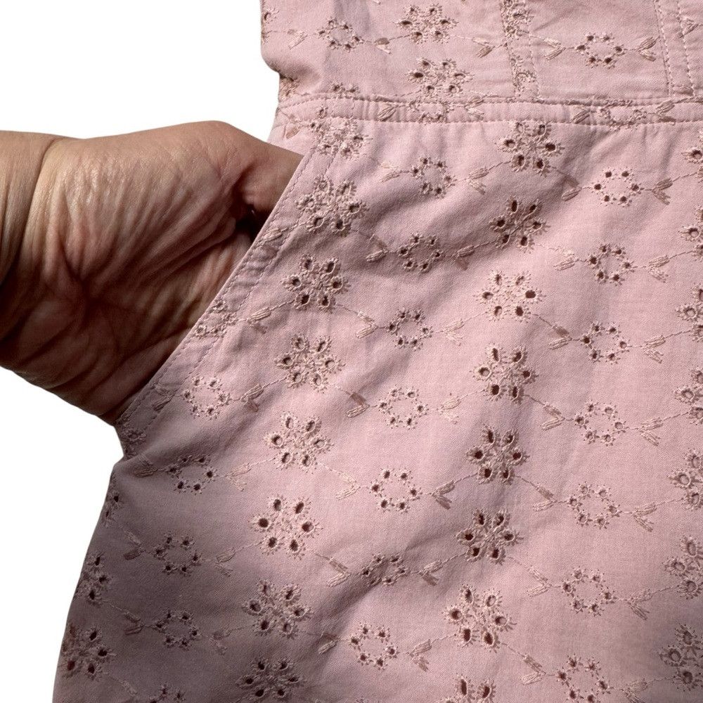 Other New Kimchi Blue Jeena Eyelet Off-The-Shoulder Mauve Romper Size 32" / US 10 / IT 46 - 9 Thumbnail