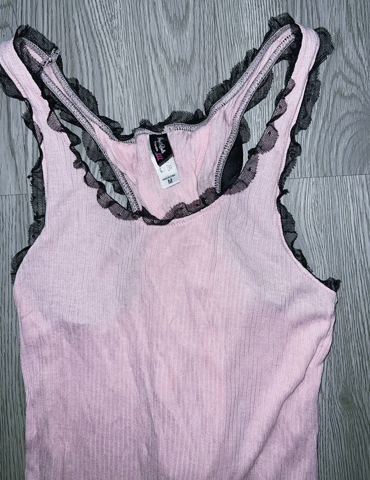 Japanese Brand Pussycat Dolls Shhh…lolita lace up tank top 🎀🖤 Size M / US 6-8 / IT 42-44 - 16 Thumbnail