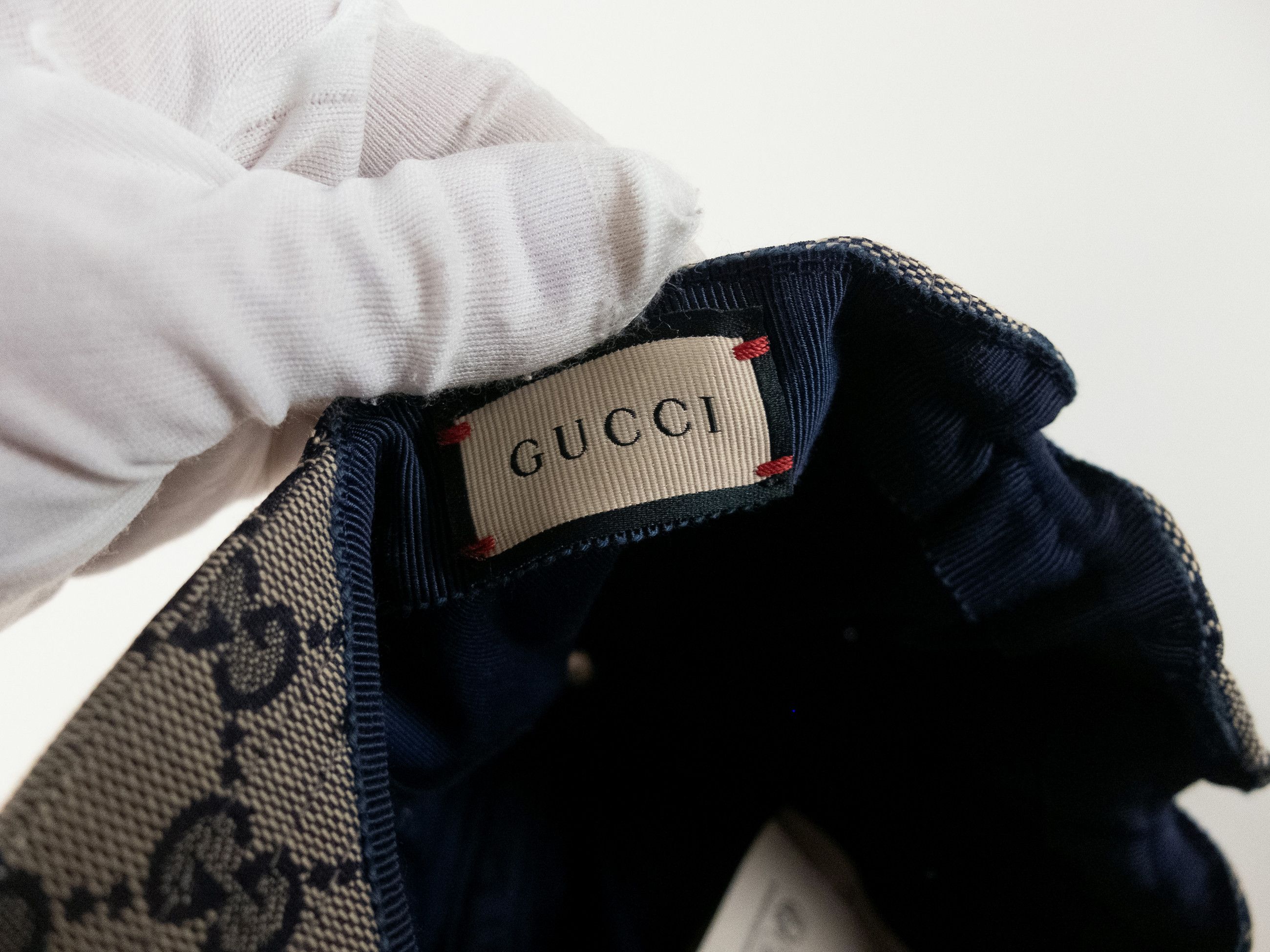 Gucci GUCCI gray GG Web logo canvas baseball cap Medium NWT Size ONE SIZE - 12 Thumbnail