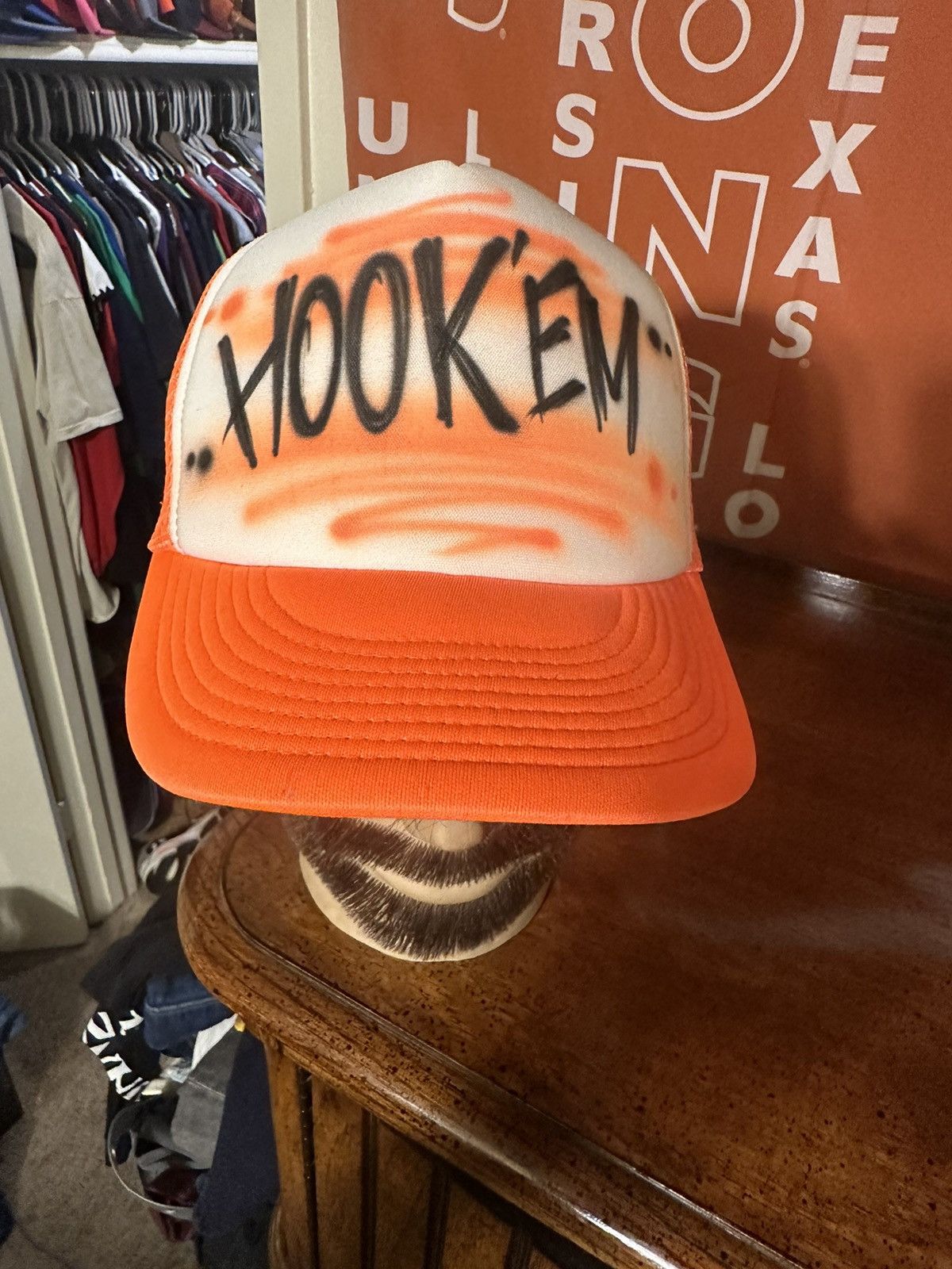 NCAA × Vintage Vintage NCAA Texas Longhorns University airbrush hat 90s Size ONE SIZE - 2 Thumbnail