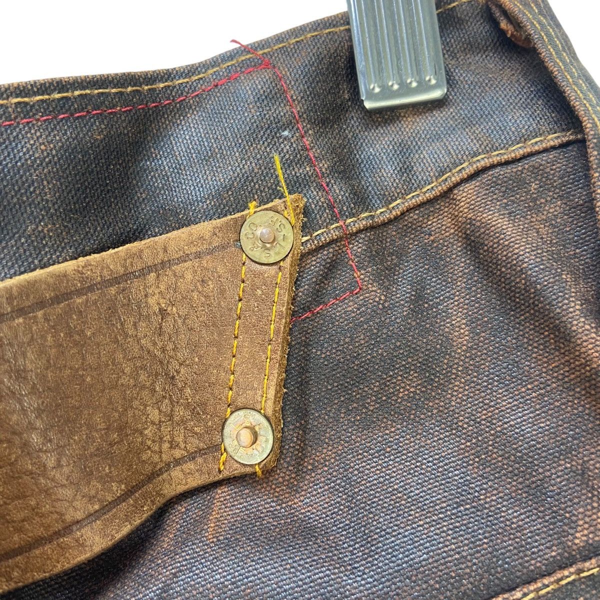 Levi's Vintage Levi’s Made in Italy Buckle Back Pants Size US 29 - 18 Thumbnail