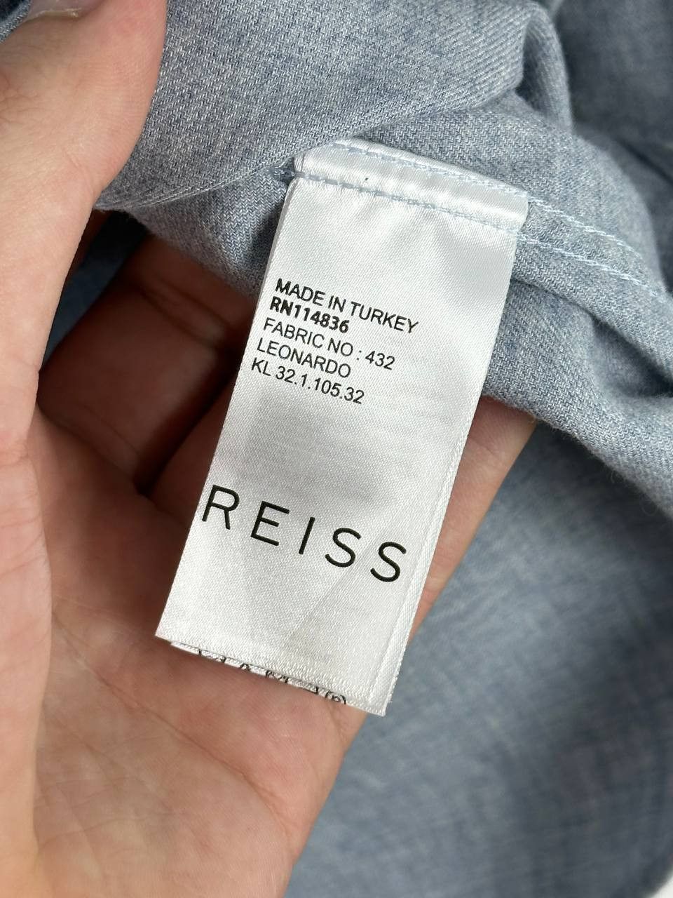 Reiss Reiss Casual Wool Blend Shirt Long Sleeve Size US XL / EU 56 / 4 - 9 Thumbnail