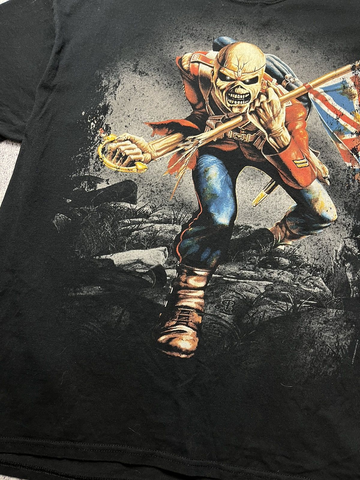 Band Tees Vintage Iron Maiden T-Shirt The Trooper 2013 Band Rock Y2K Size US XXL / EU 58 / 5 - 12 Thumbnail
