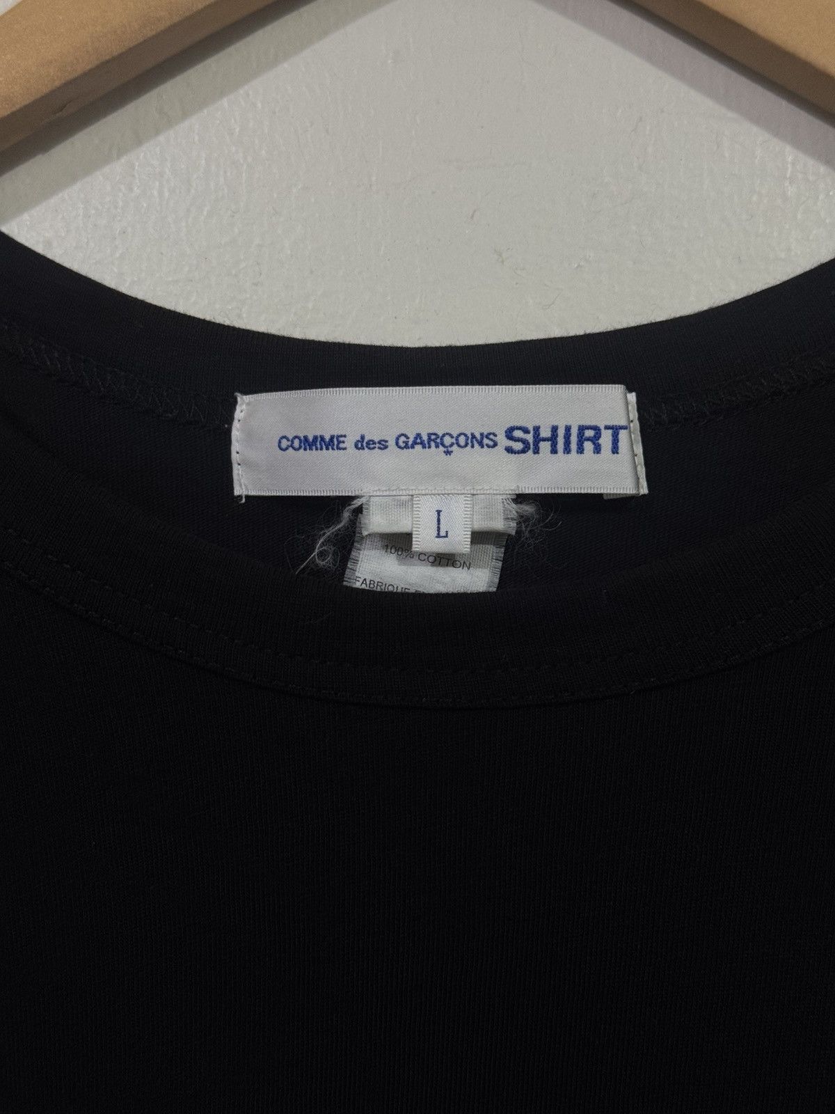 Comme des Garcons Back Logo Long Sleeve Tee W28115 Size US L / EU 52-54 / 3 - 3 Thumbnail