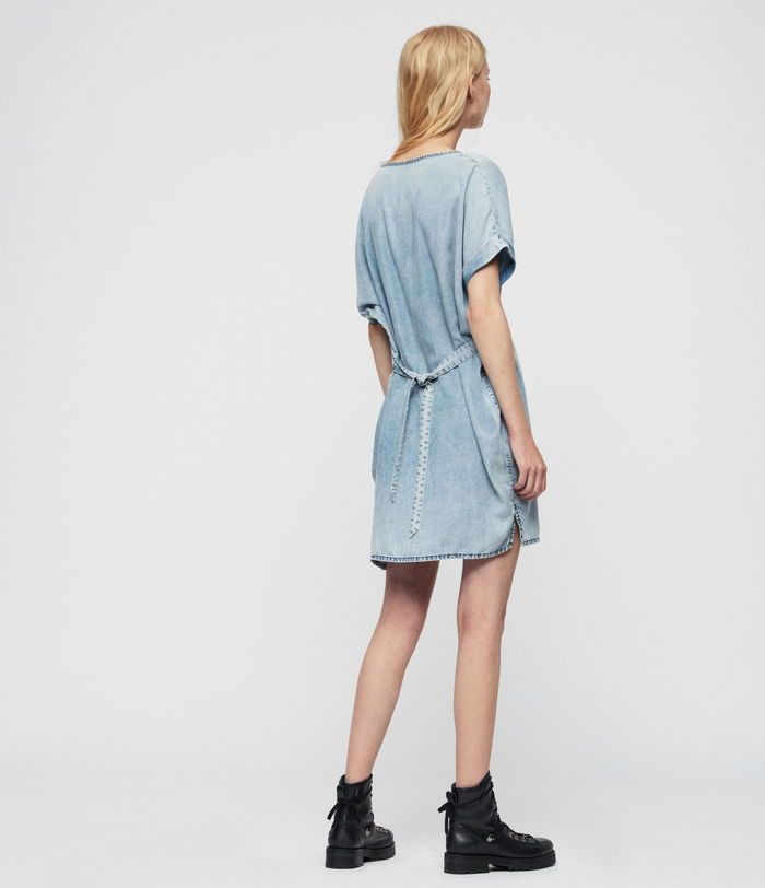 Allsaints FREE SHIPPING!! - Sonny Tencel Dress Size XS / US 0-2 / IT 36-38 - 8 Thumbnail