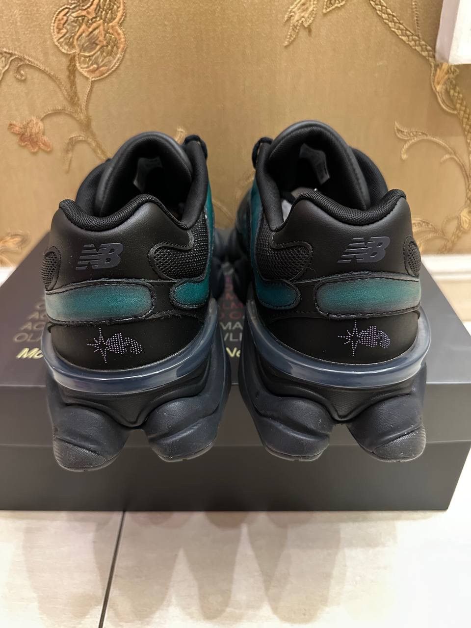 Mowalola × New Balance New Balance 9060 x Mowalola Black Teal Burglarwear Size US 10 / EU 43 - 6 Thumbnail