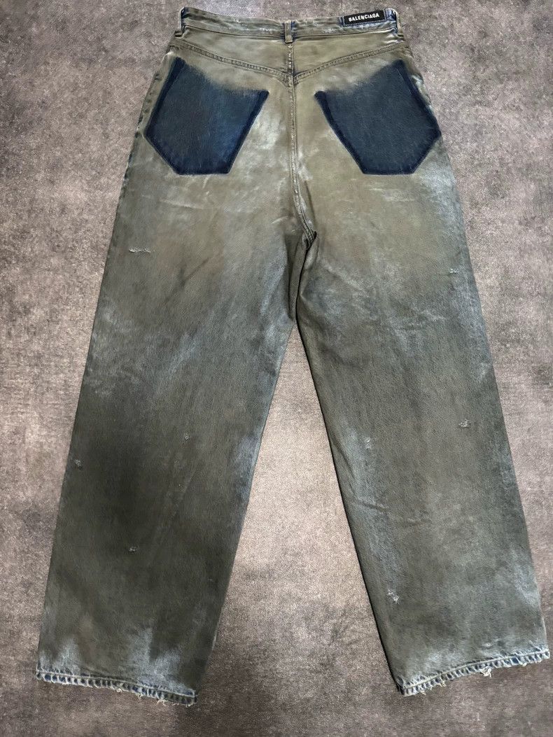 Balenciaga Balenciaga size XS Reverse pocket mud dyeing to do old kni Size US 27 - 2 Thumbnail