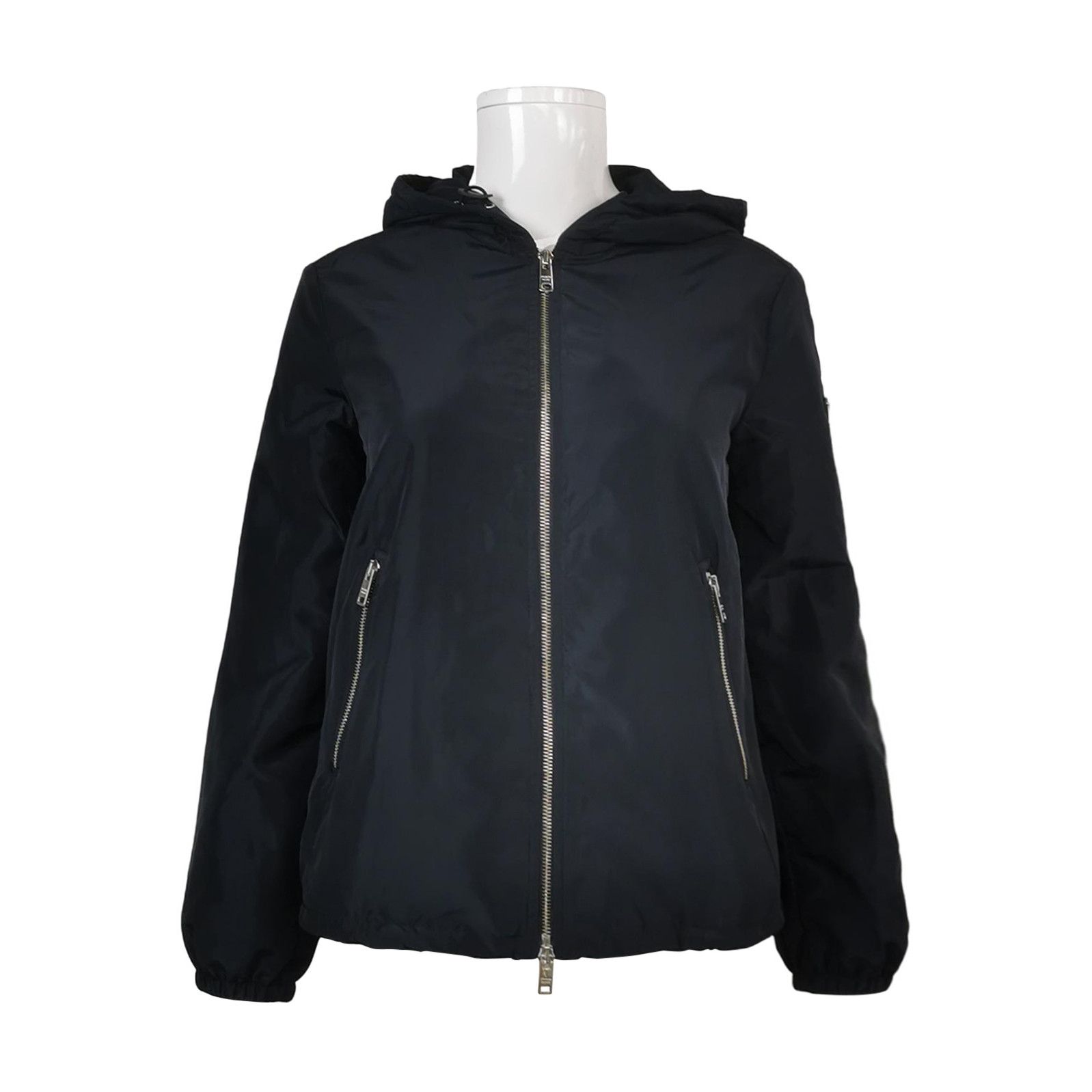 Prada Prada Hooded Long Sleeve Jacket in Black 0079 Size US S / EU 44-46 / 1 - 1 Thumbnail
