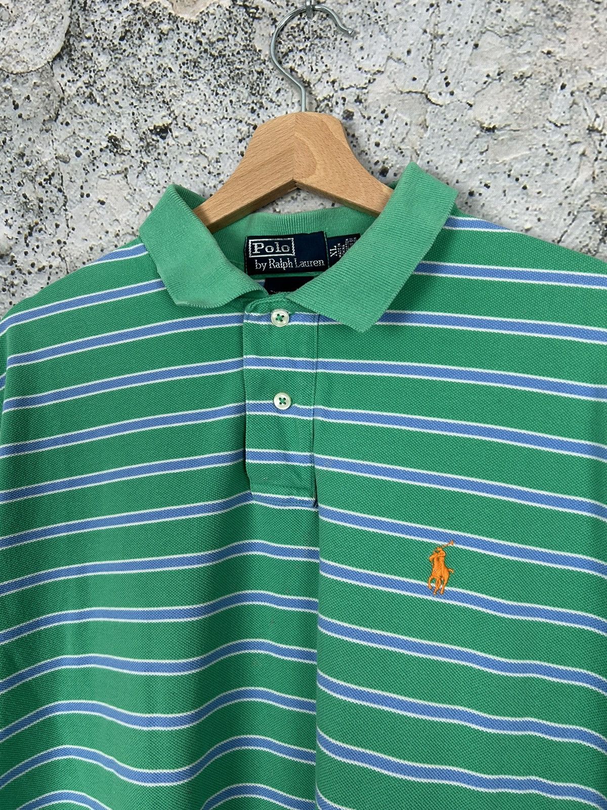 Polo Ralph Lauren Vintage Polo Ralph Lauren Striped Tee 90s Retro Hype Size US XL / EU 56 / 4 - 3 Thumbnail