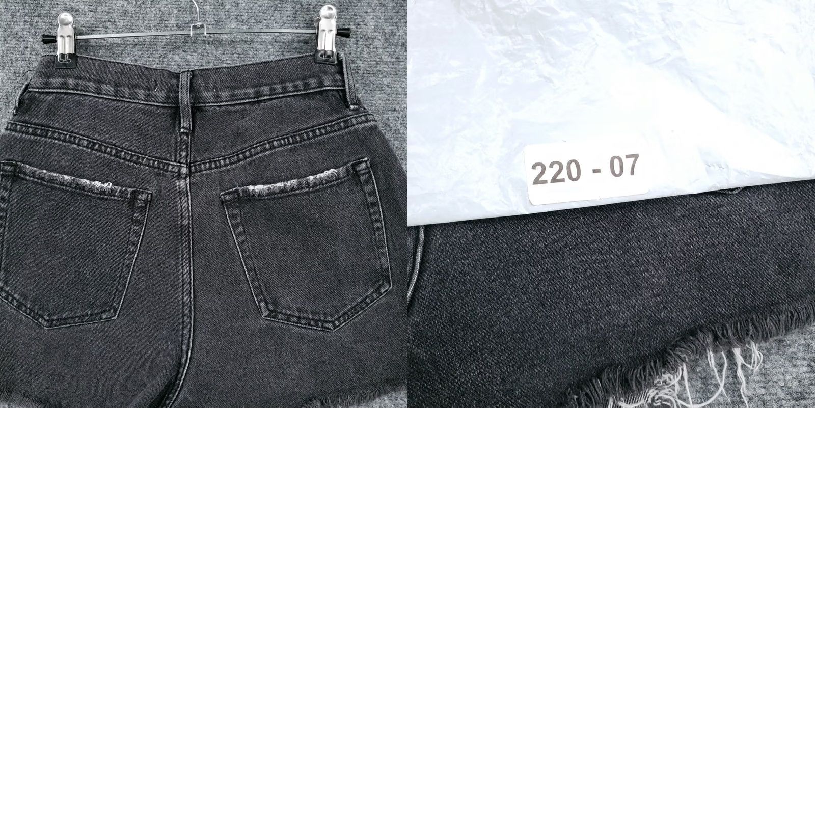 Pacsun PacSun Women 26 Black Ultra High Rise Mom Shorts Button Fly Ripped Vintage Size 26" / US 2 / IT 38 - 9 Thumbnail