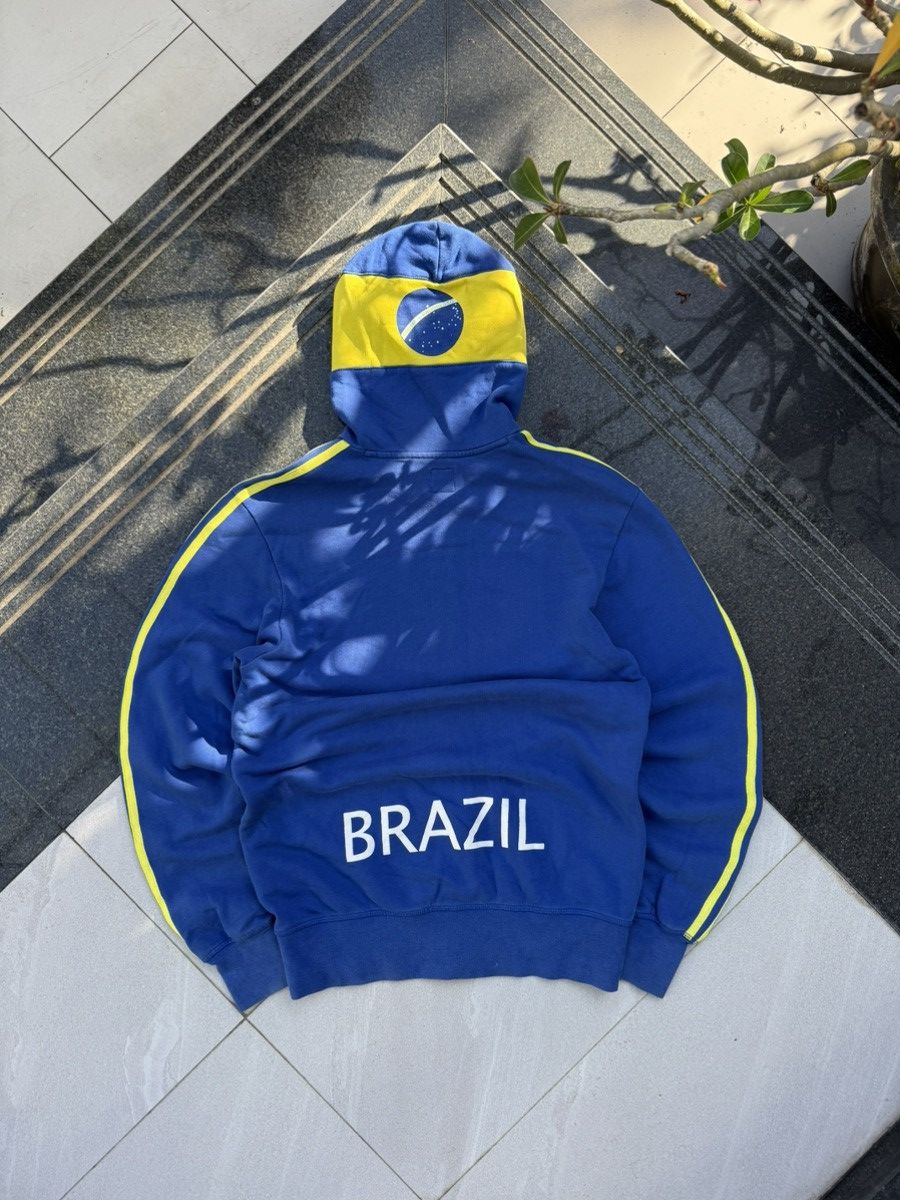 Other 90’s ADIDAS BRAZIL RARE MULTI BACK LOGO Y2K RETRO HOODIE Size US L / EU 52-54 / 3 - 2 Thumbnail