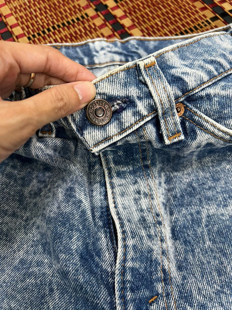 Levi's × Vintage Vintage 1980’s Levis Acid Wash Cut Off Short Pants Size US 31 - 10 Thumbnail