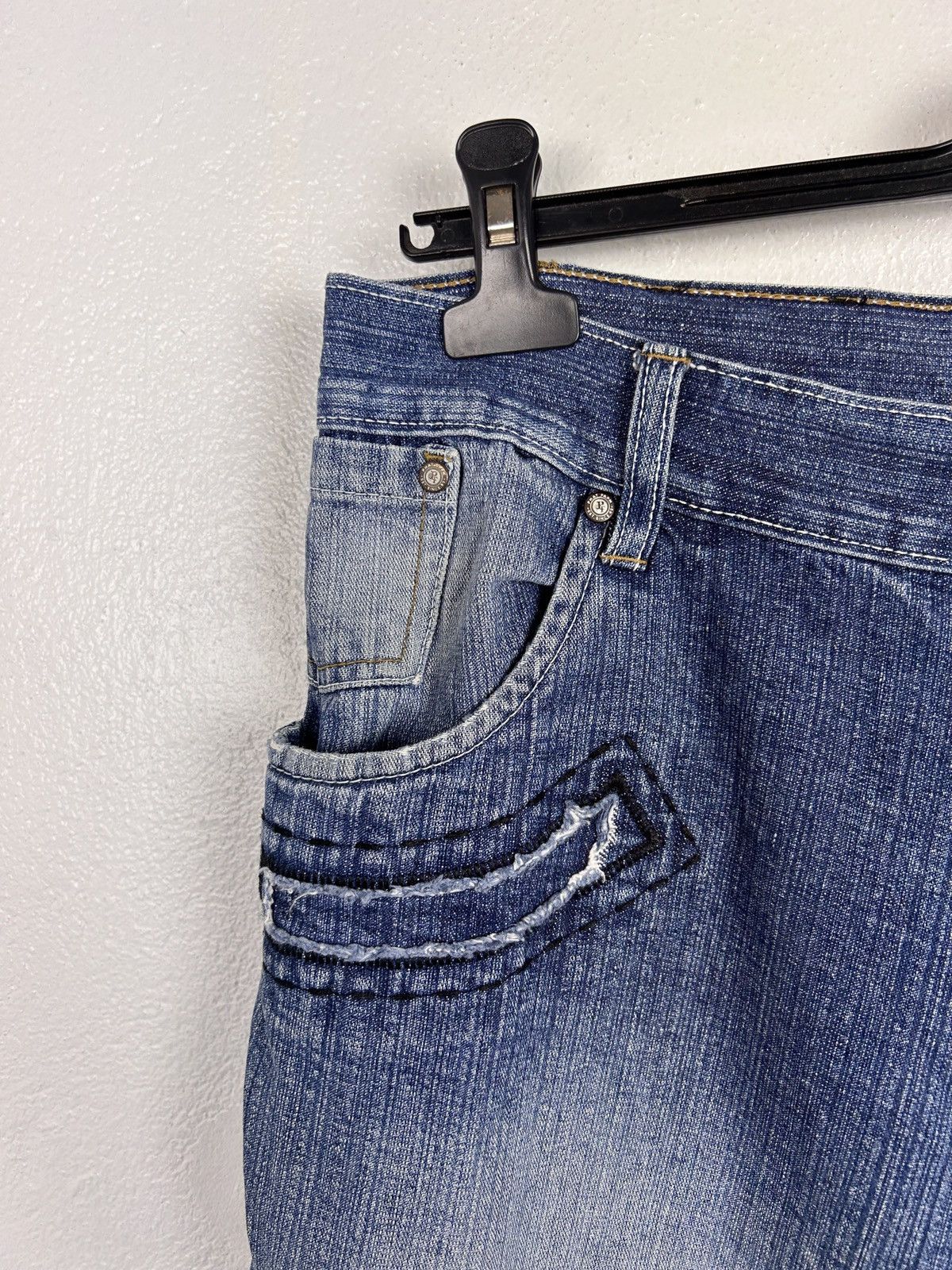 JNCO Vintage Baggy Phat Farm Denim Jeans Jorts Shorts W36 Size US 36 / EU 52 - 4 Thumbnail