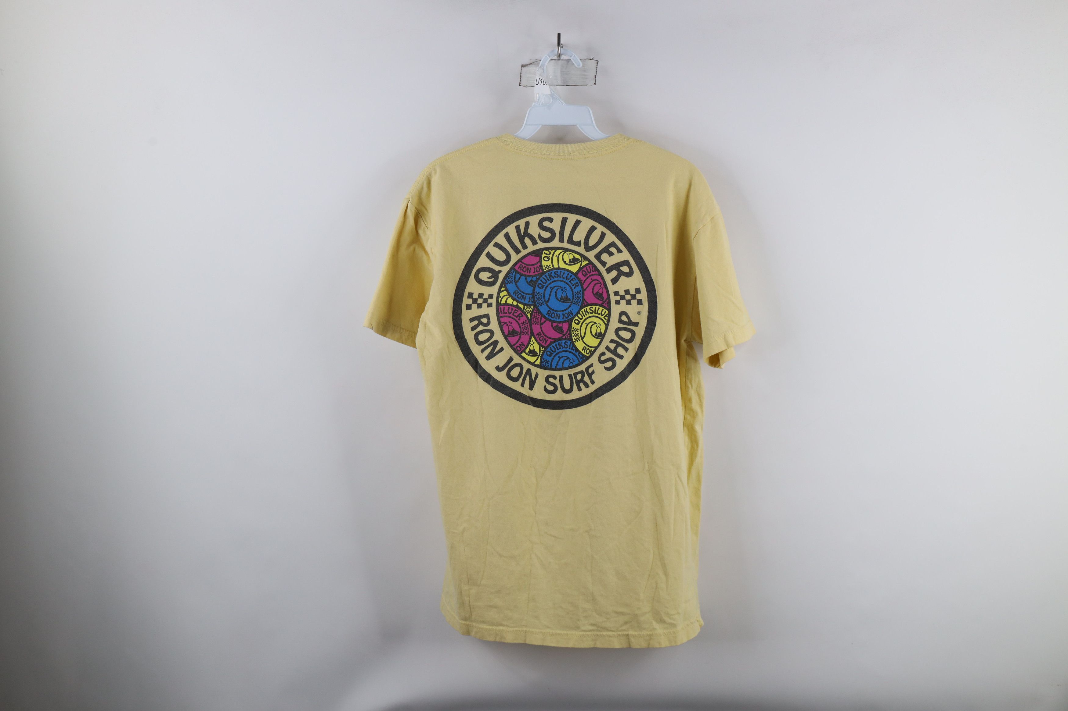 Quiksilver × Vintage Quiksilver x Ron Jon Surf Shop Spell Out Surfing T-Shirt Size US M / EU 48-50 / 2 - 10 Thumbnail