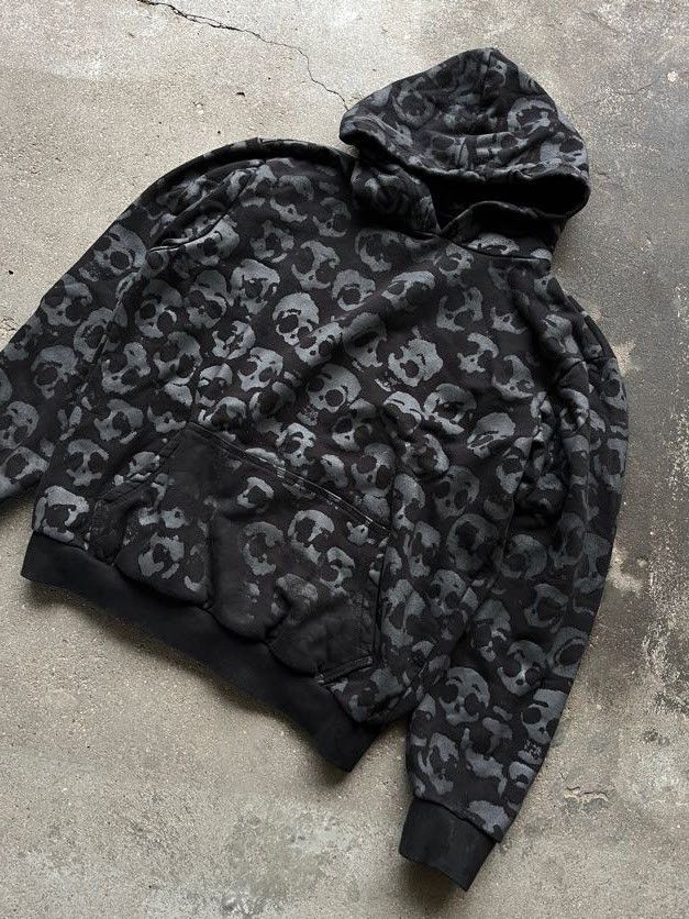 Other Custom all-over skull print hoodie handmade Size US L / EU 52-54 / 3 - 1 Thumbnail