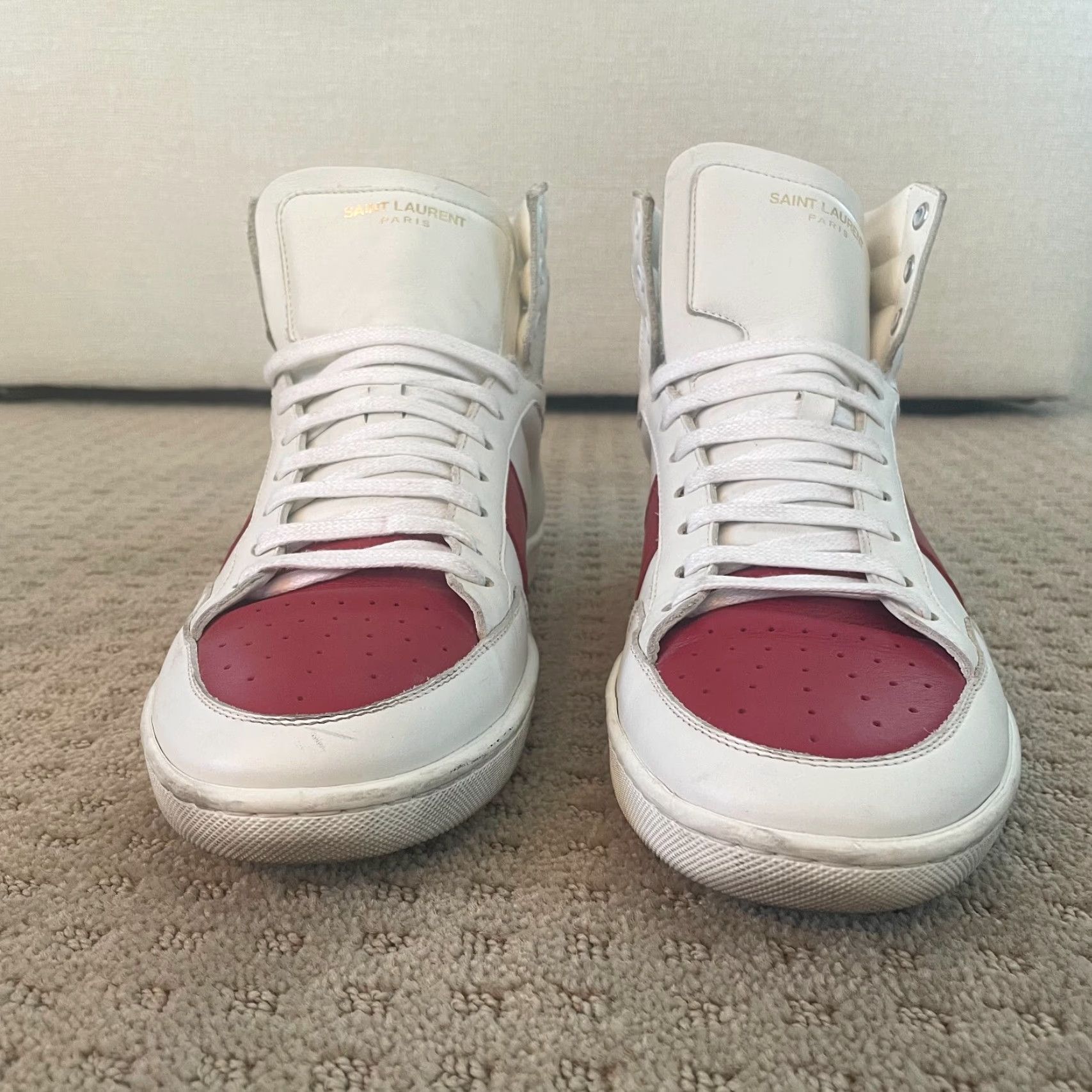 Yves Saint Laurent Saint Laurent Court Classic SL/10H High Top Sneakers Men US 10.5 EU 43.5 White Size US L / EU 52-54 / 3 - 6 Thumbnail