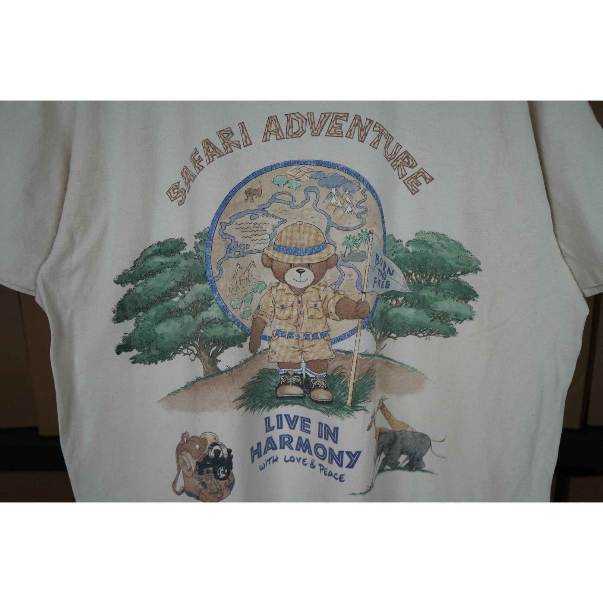 Vintage 90s Safari Adventure Vintage Animal Tshirt Men's XL #409 Size US XL / EU 56 / 4 - 3 Thumbnail