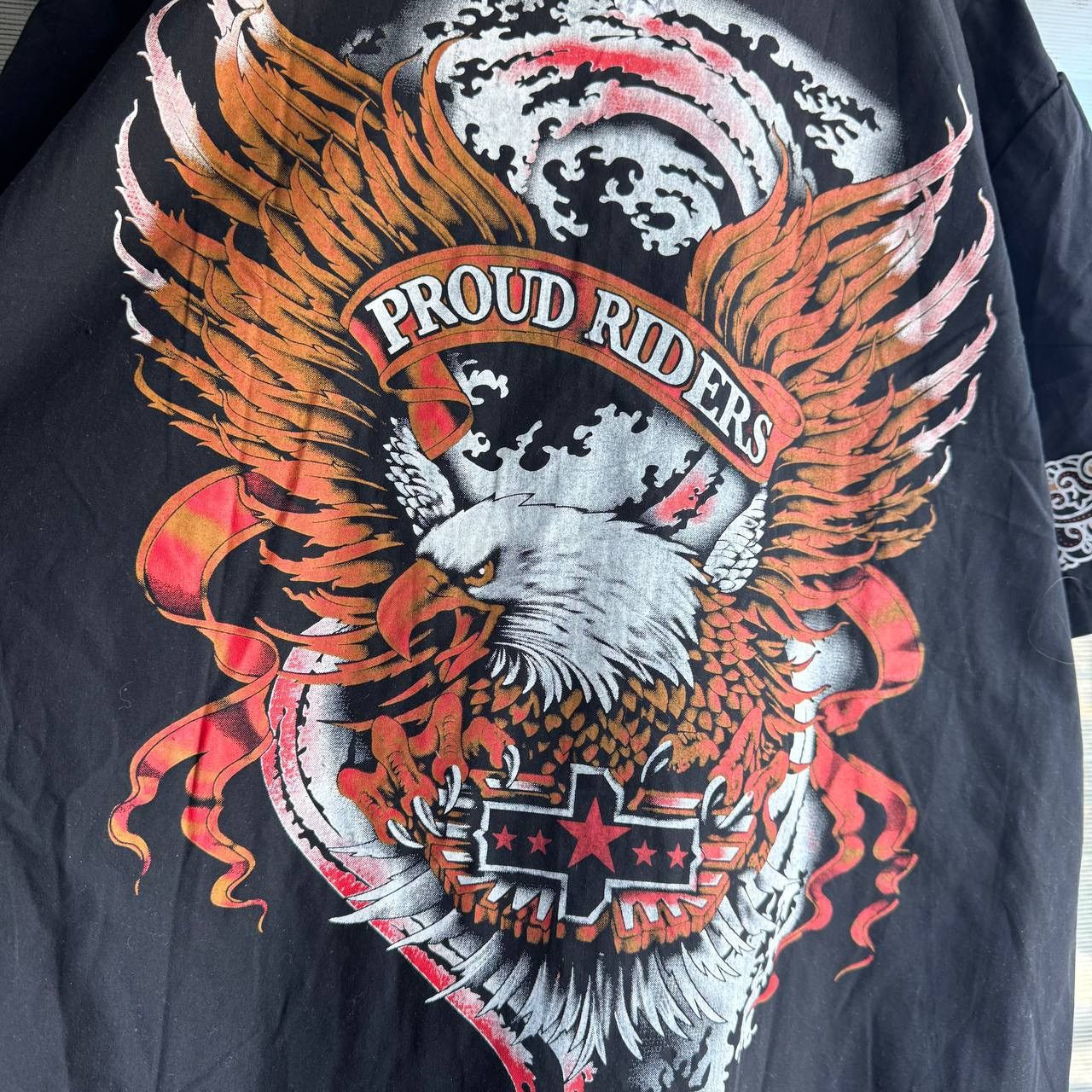 Harley Davidson Crazy Harley Moto Racing Eagle Flames Y2K Streetwear Shirt Size US L / EU 52-54 / 3 - 3 Thumbnail