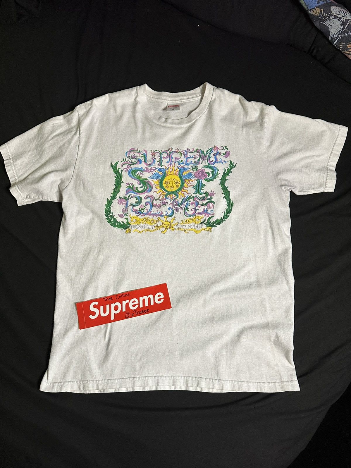 Streetwear × Supreme Supreme Crest Tee White | Grailed